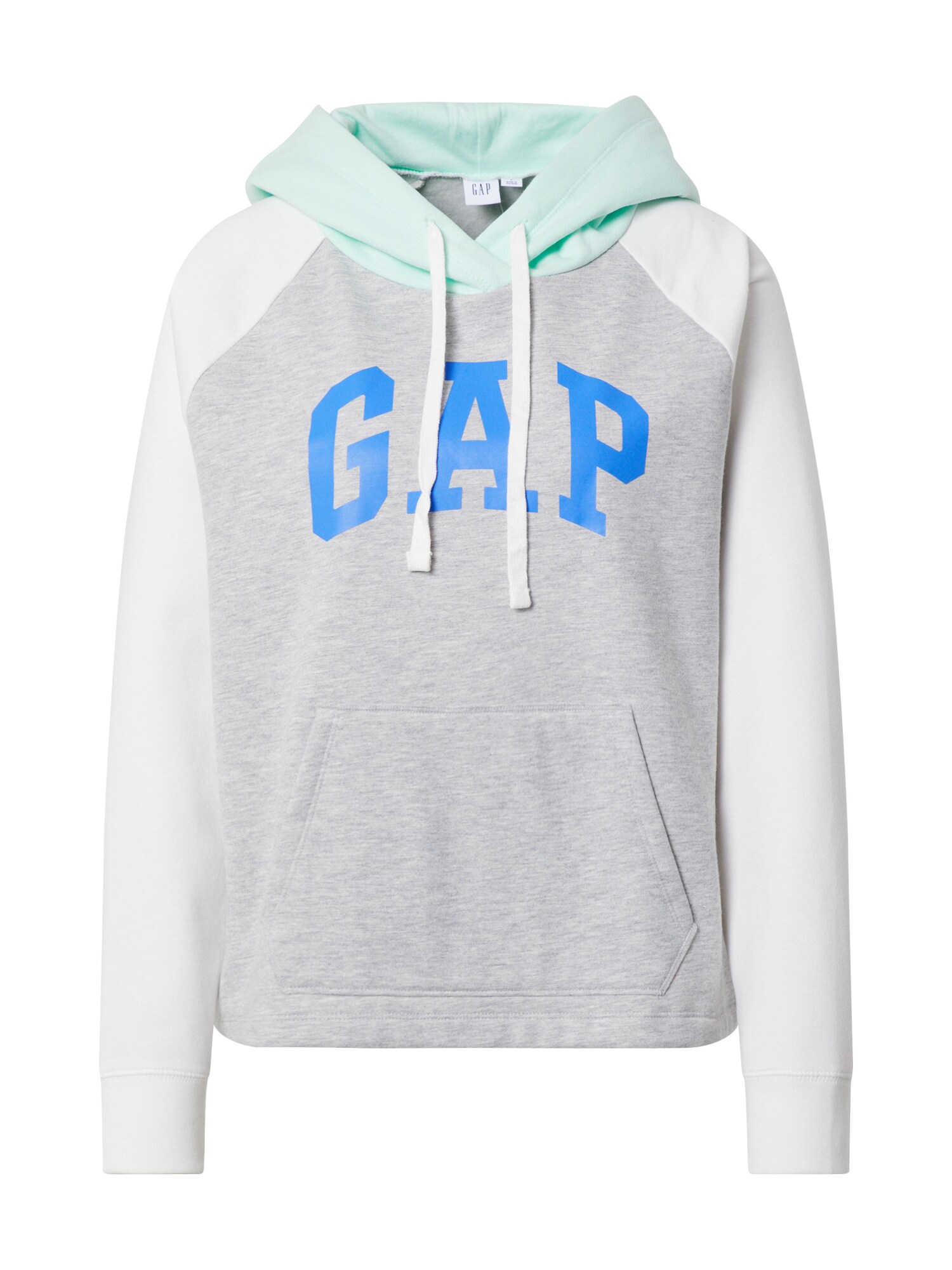 GAP Megztinis be užsegimo  margai pilka / balta / mėtų spalva