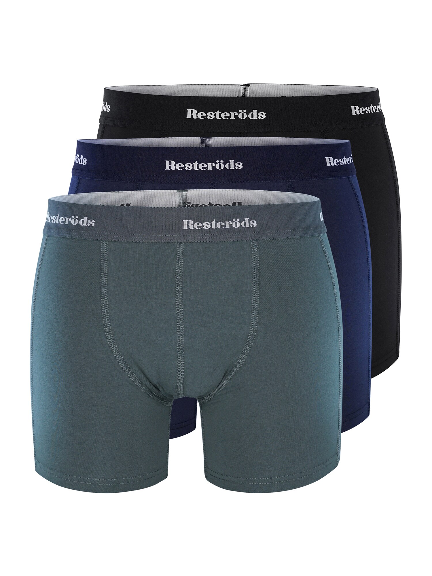 Resteröds Boxer trumpikės  juoda / tamsiai mėlyna / akmens / balta