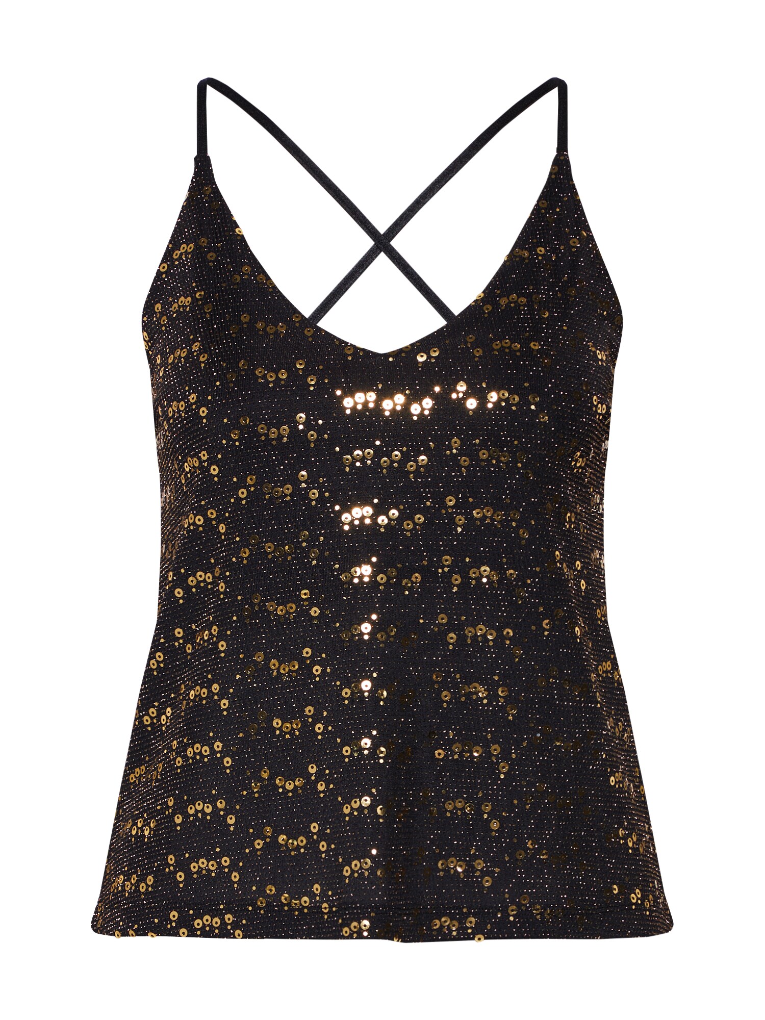 About You Dames Top Mira Goud Zwart about you kopen in de aanbieding