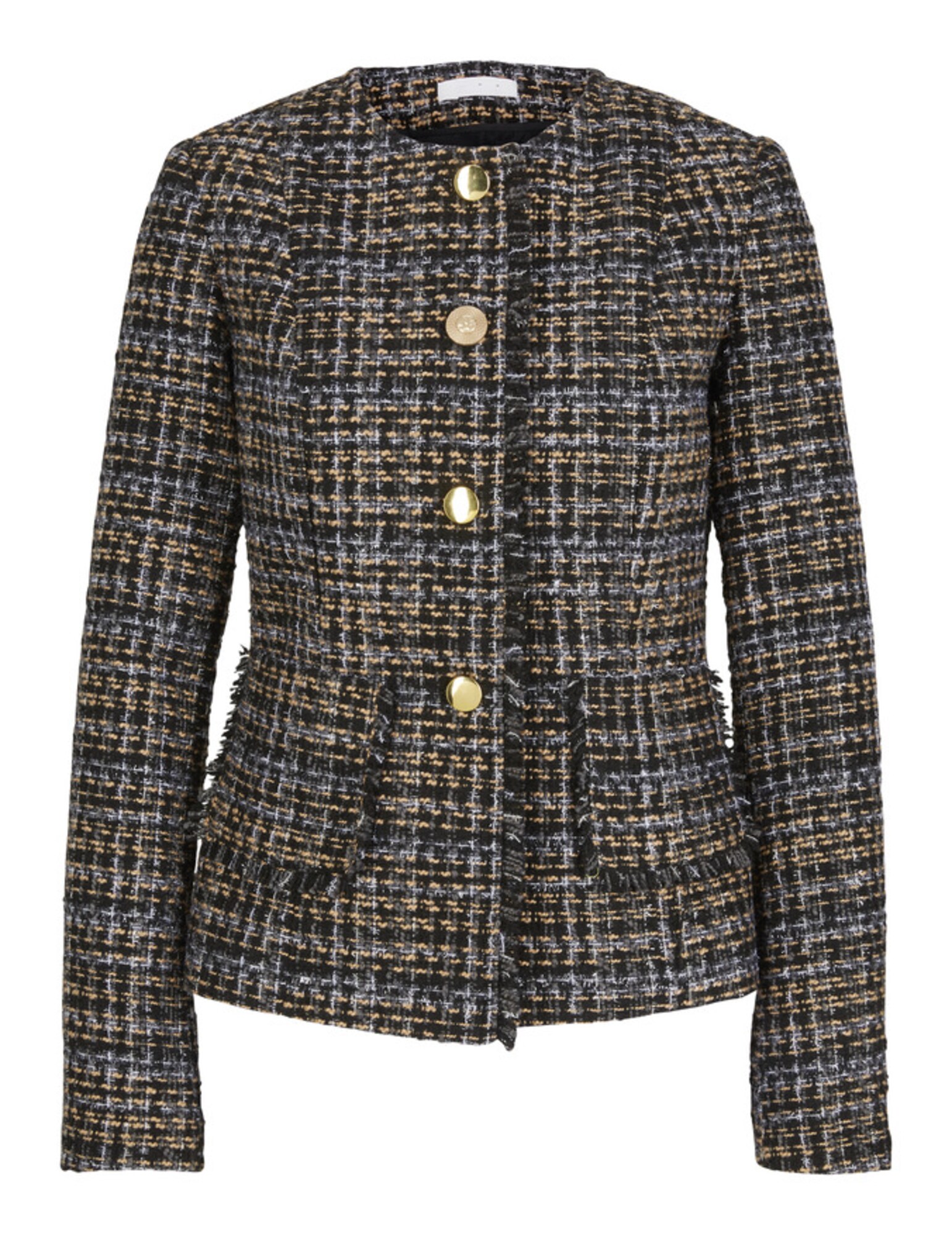 heine Blazer švarkas  juoda / smėlio / pastelinė violetinė