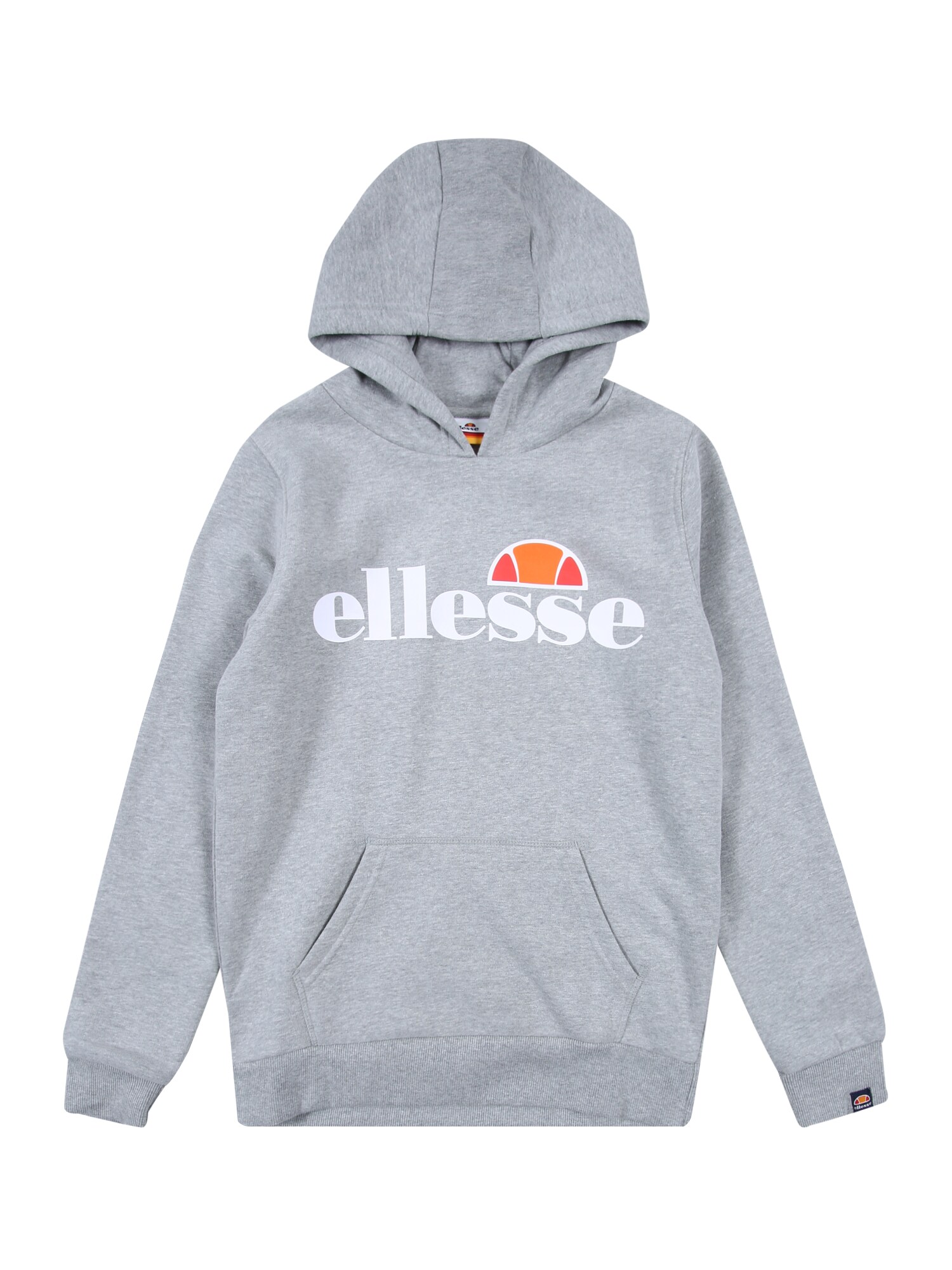 ELLESSE Megztinis be užsegimo 'Isoble'  margai pilka / balta / raudona