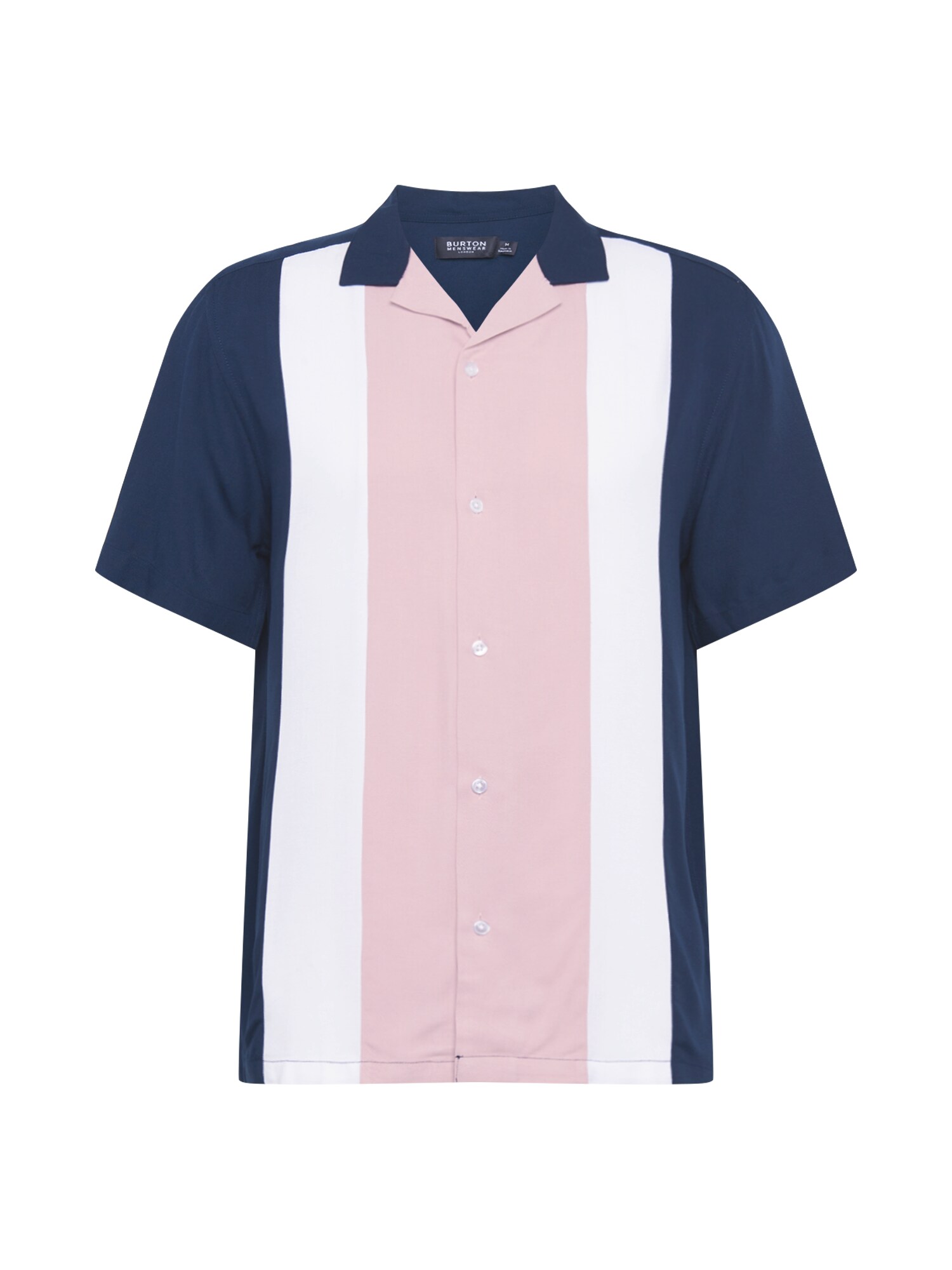 BURTON MENSWEAR LONDON Dalykiniai marškiniai  rožinė / tamsiai mėlyna