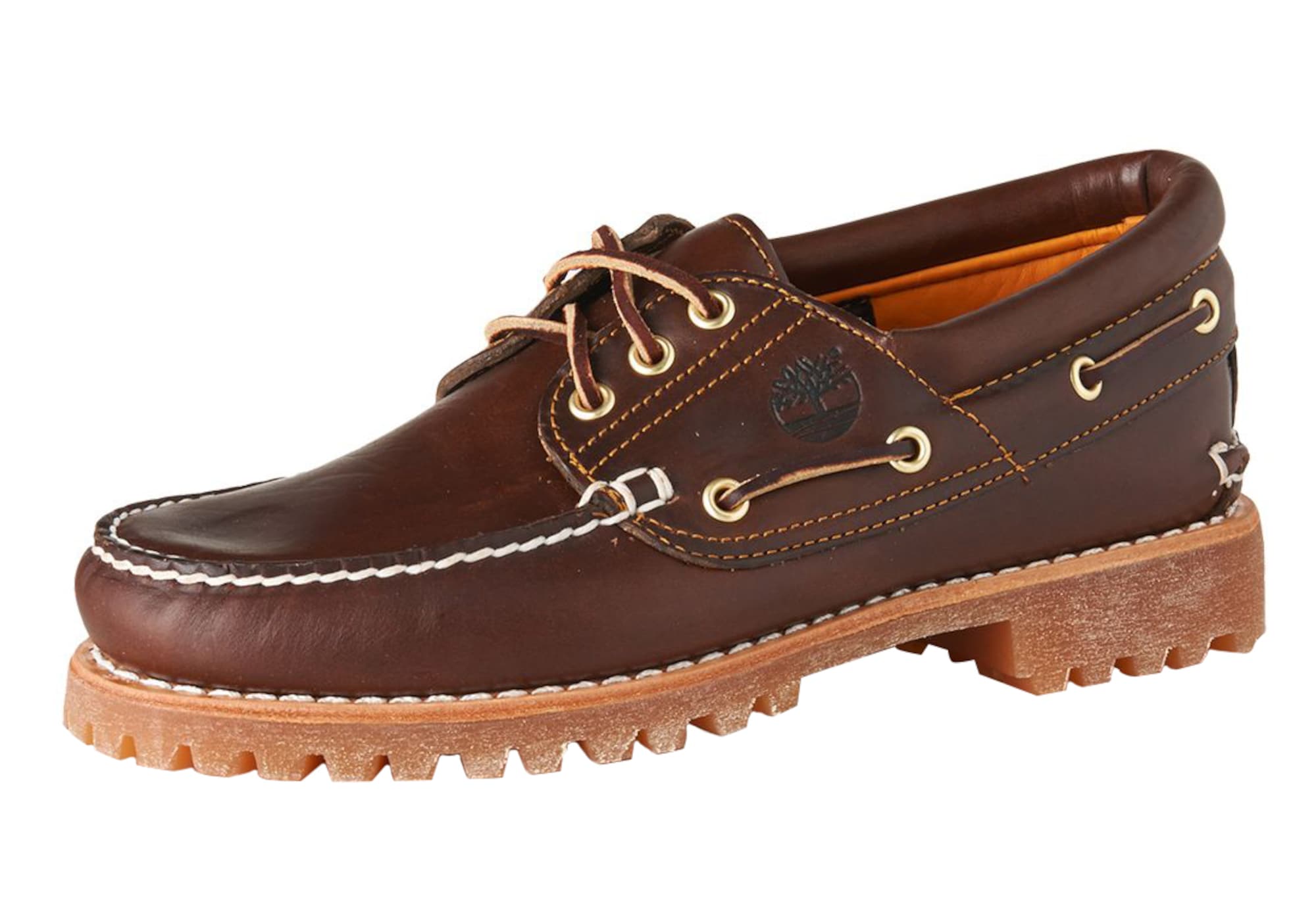 TIMBERLAND Mokasinai '3 Eye Classic' tamsiai ruda