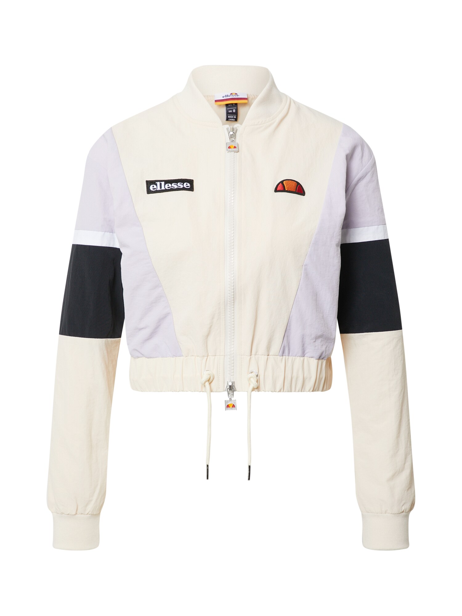 ELLESSE Demisezoninė striukė 'Shiaro'  alyvinė spalva / balta / juoda / smėlio
