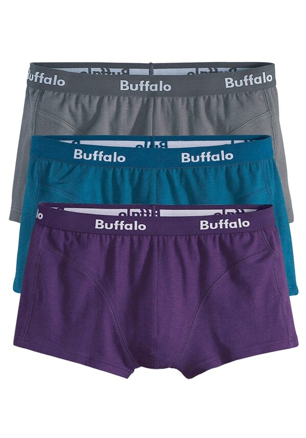 BUFFALO, Boxeralsók, szürke, zöld & lila, 2 kép a 11 közül
