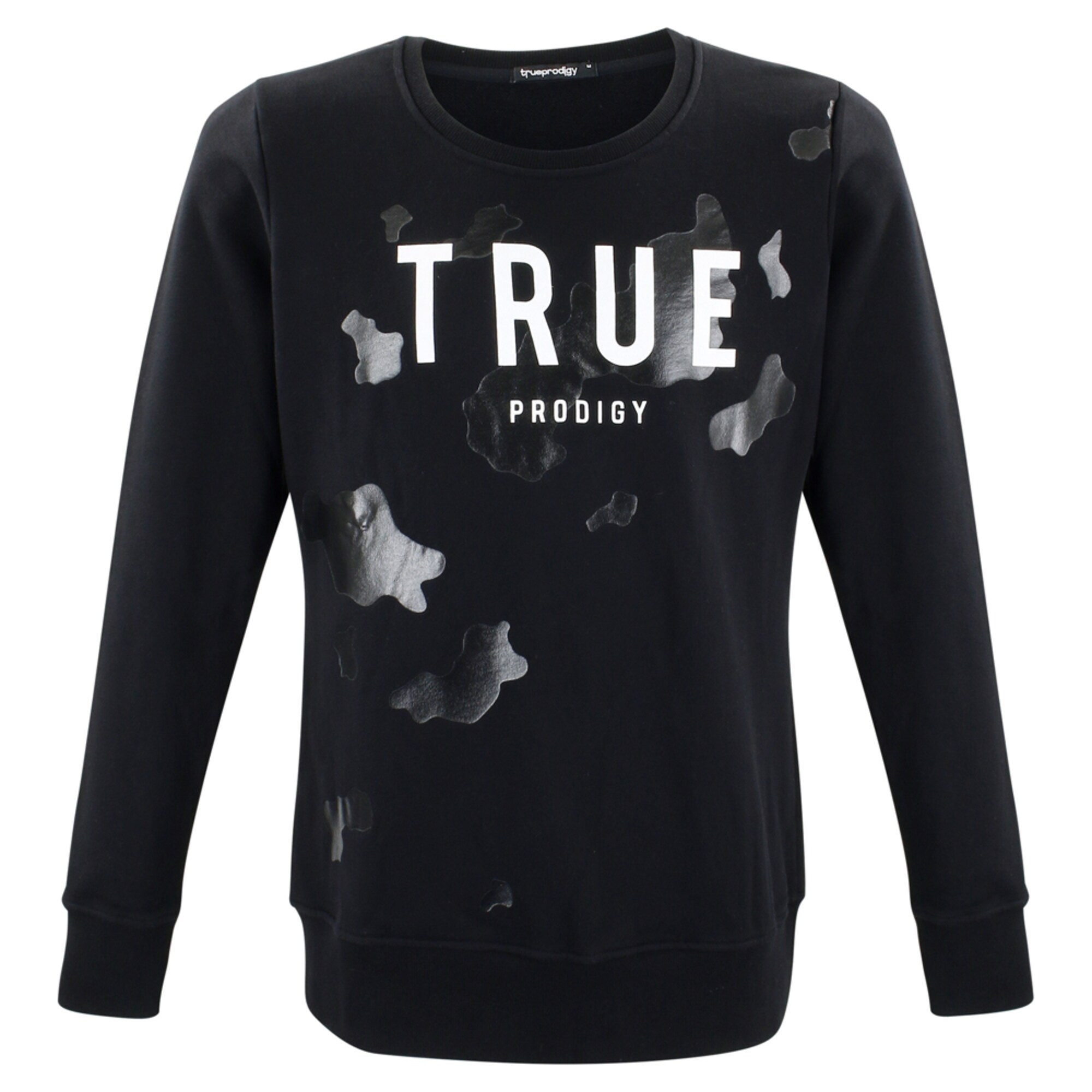 Trueprodigy Heren Sweatshirt Flash Zwart Wit trueprodigy kopen in de aanbieding