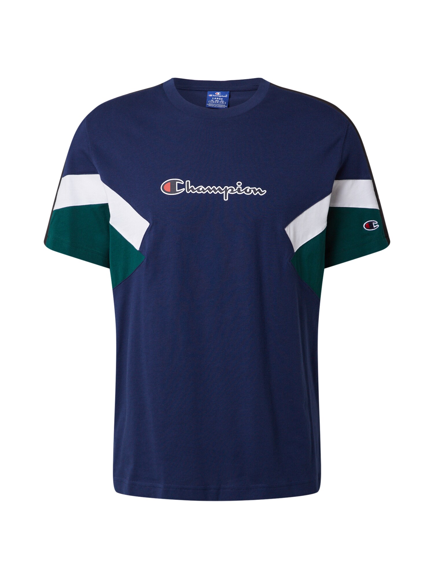 Champion Authentic Athletic Apparel Marškinėliai  balta / tamsiai mėlyna / tamsiai žalia / raudona / juoda