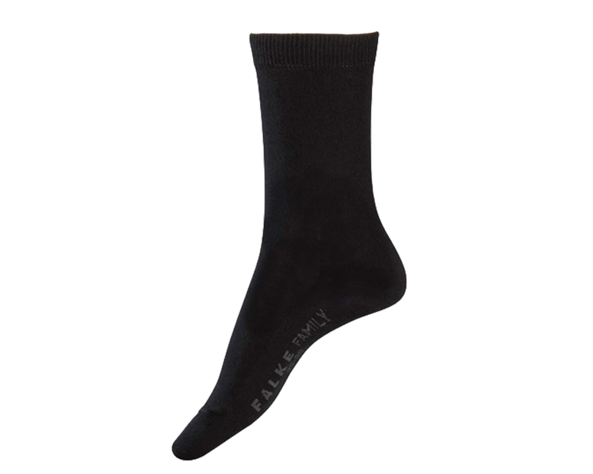 Falke Dames Sokken Family Grijs Zwart falke kopen in de aanbieding
