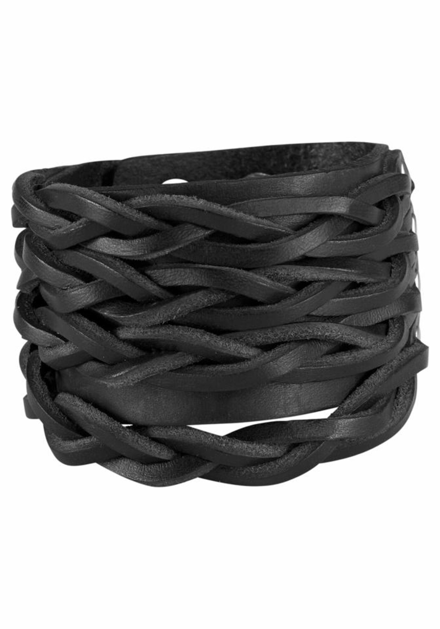 J. Jayz Lederarmband schwarz