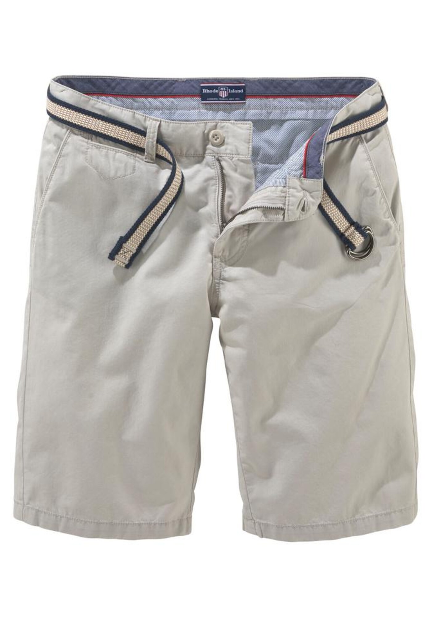 RHODE ISLAND Shorts beige / schwarz