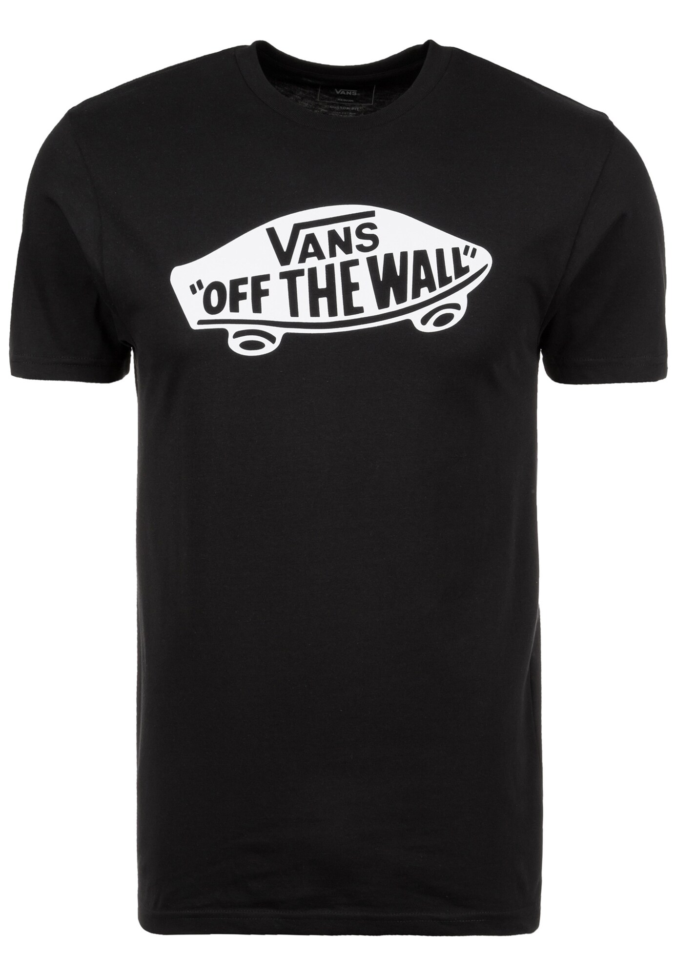 VANS Marškinėliai 'Off The Wall'  balta / juoda