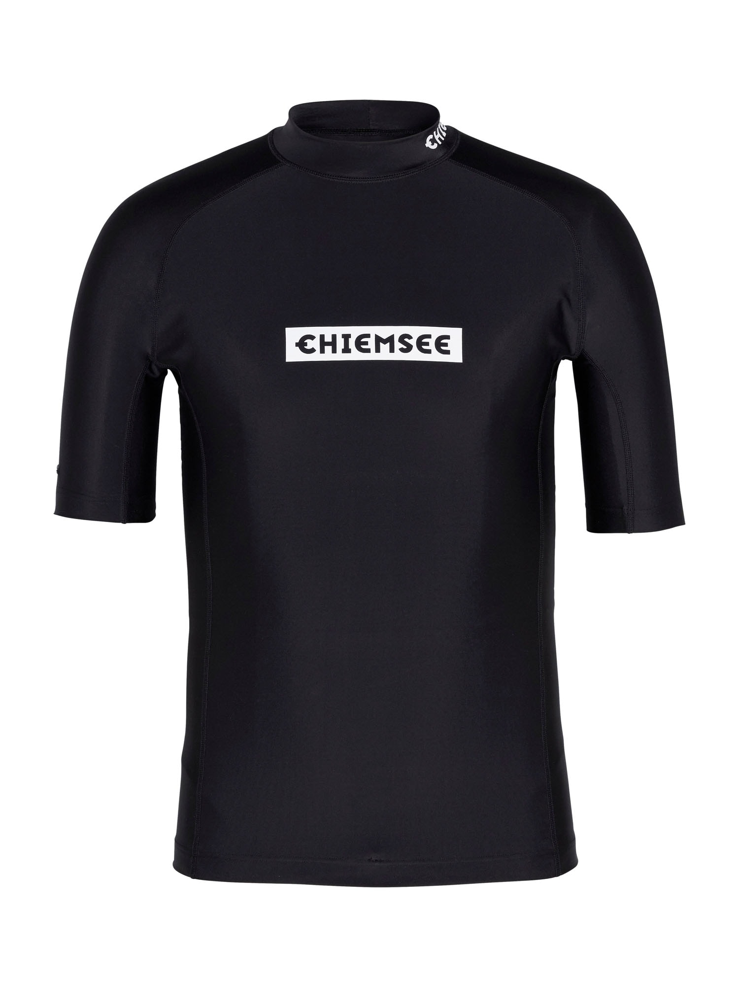 CHIEMSEE Sportiniai marškinėliai balta / juoda