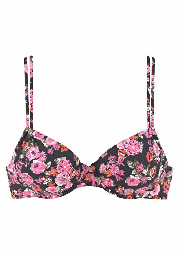 LASCANA, Bikini felső 'Blümli', vegyes színek, 4 kép a 4 közül