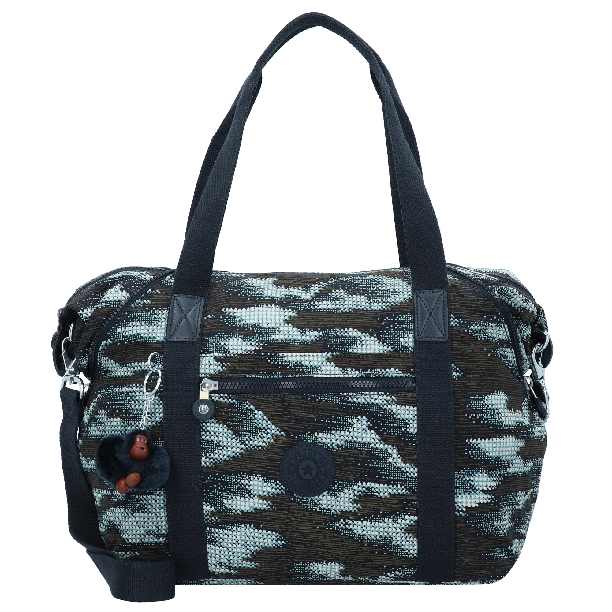 Kipling Dames Schoudertas Ewo Kobaltblauw Kaki Jade Groen Wit kipling kopen in de aanbieding