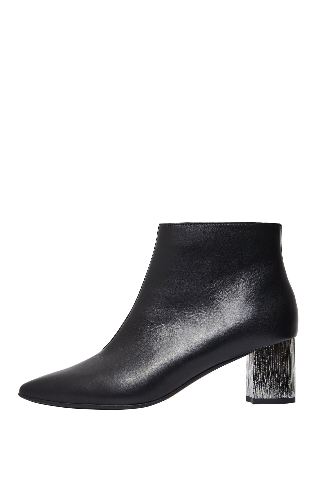 Risa Dames Enkellaarsje Zwart Zilver risa kopen in de aanbieding