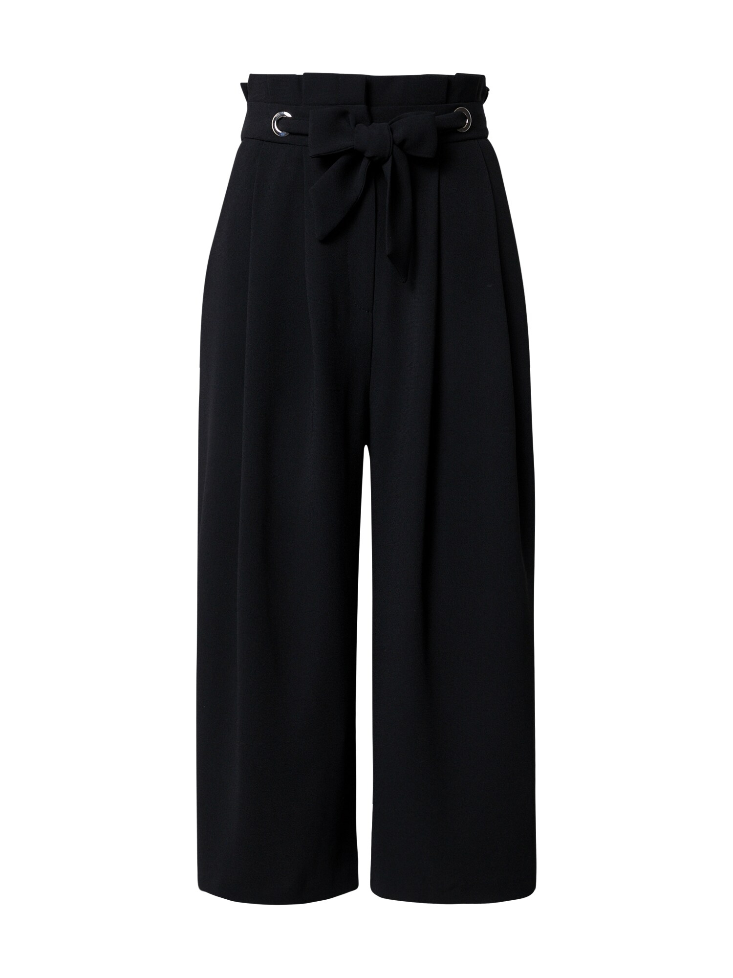 River Island Klostuotos kelnės 'EYELET'  juoda