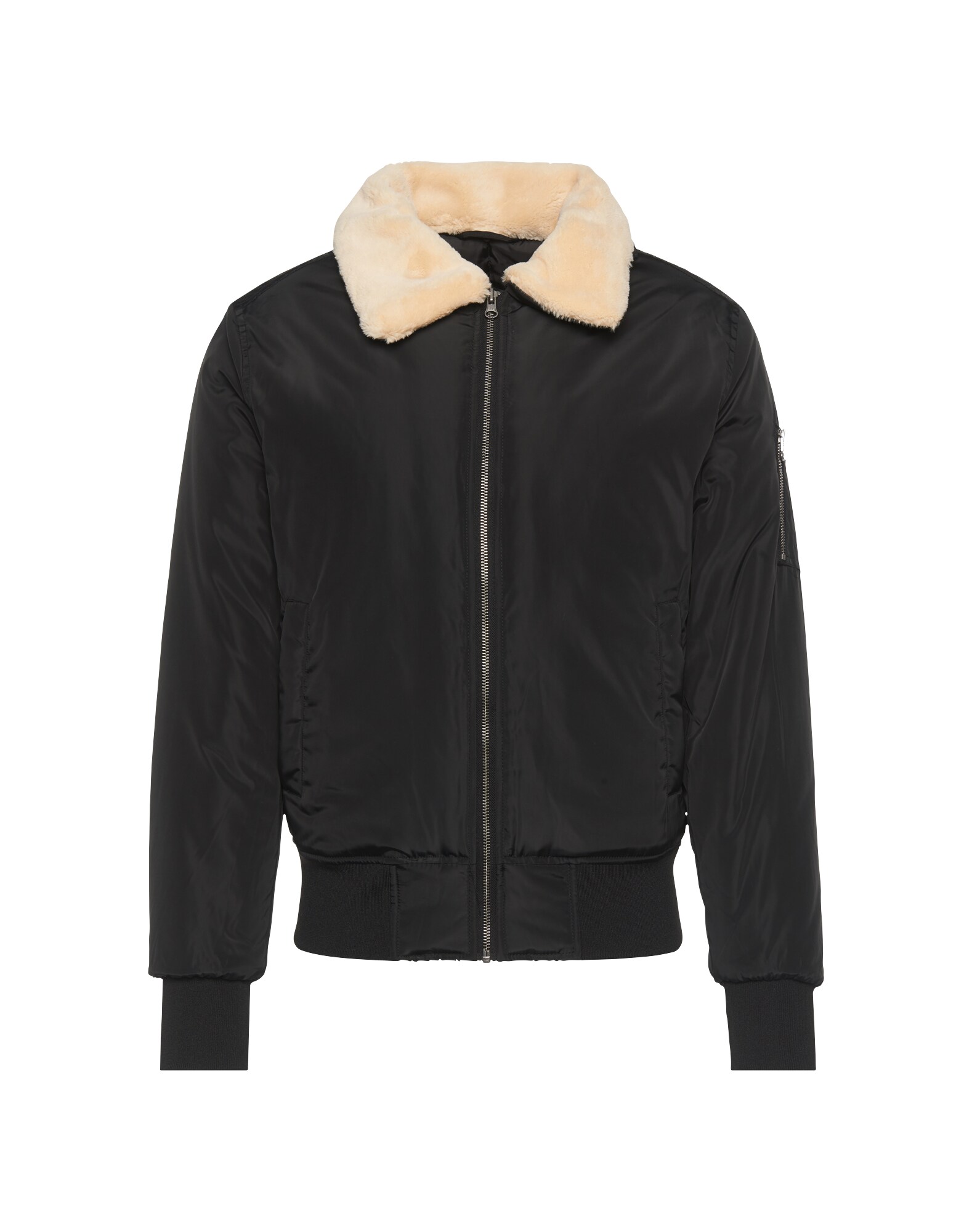 Urban Classics Demisezoninė striukė 'Pilot'  smėlio / juoda