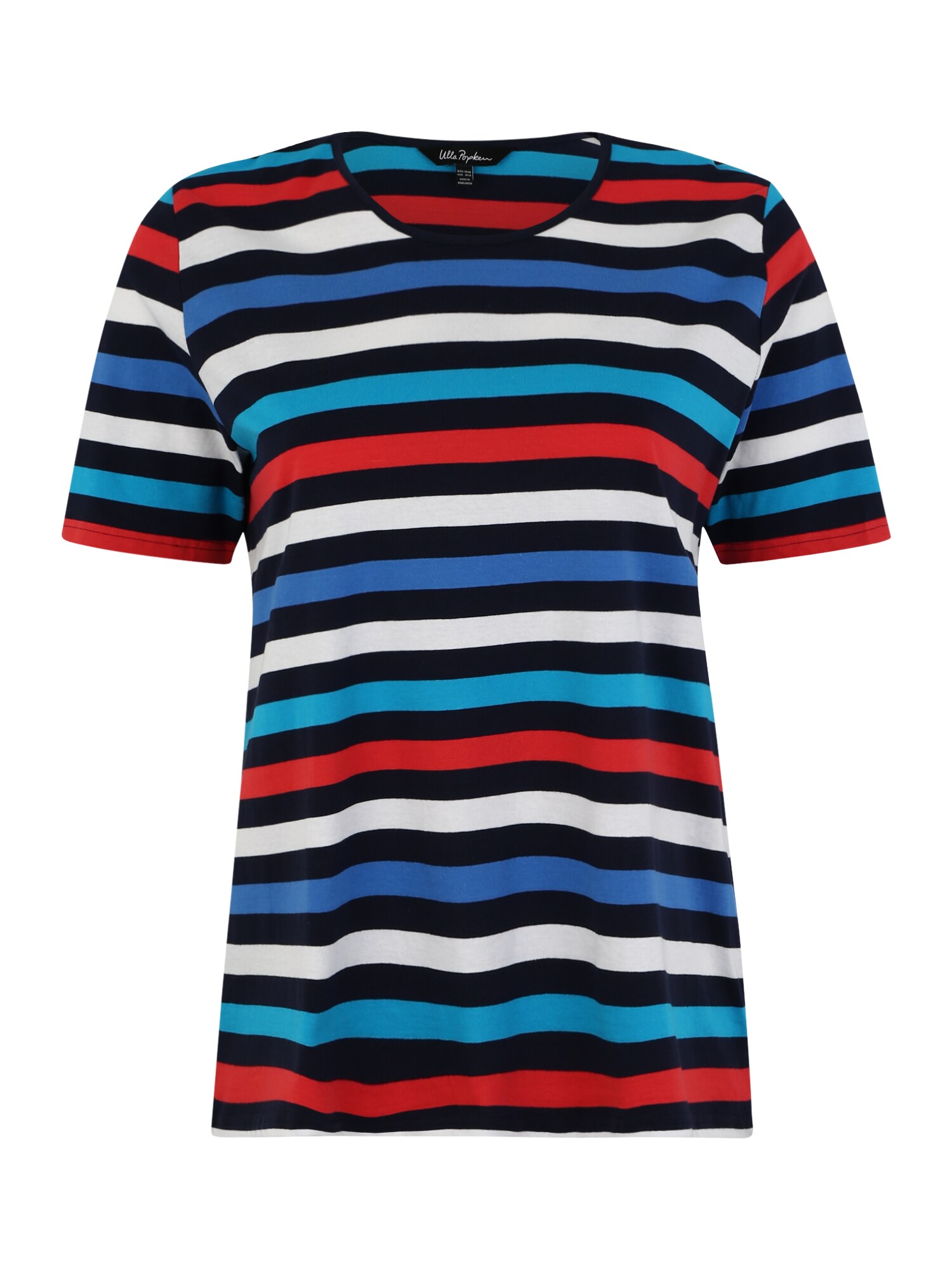 Ulla Popken Dames Shirt Donkerblauw Rood Wit ulla popken kopen in de aanbieding