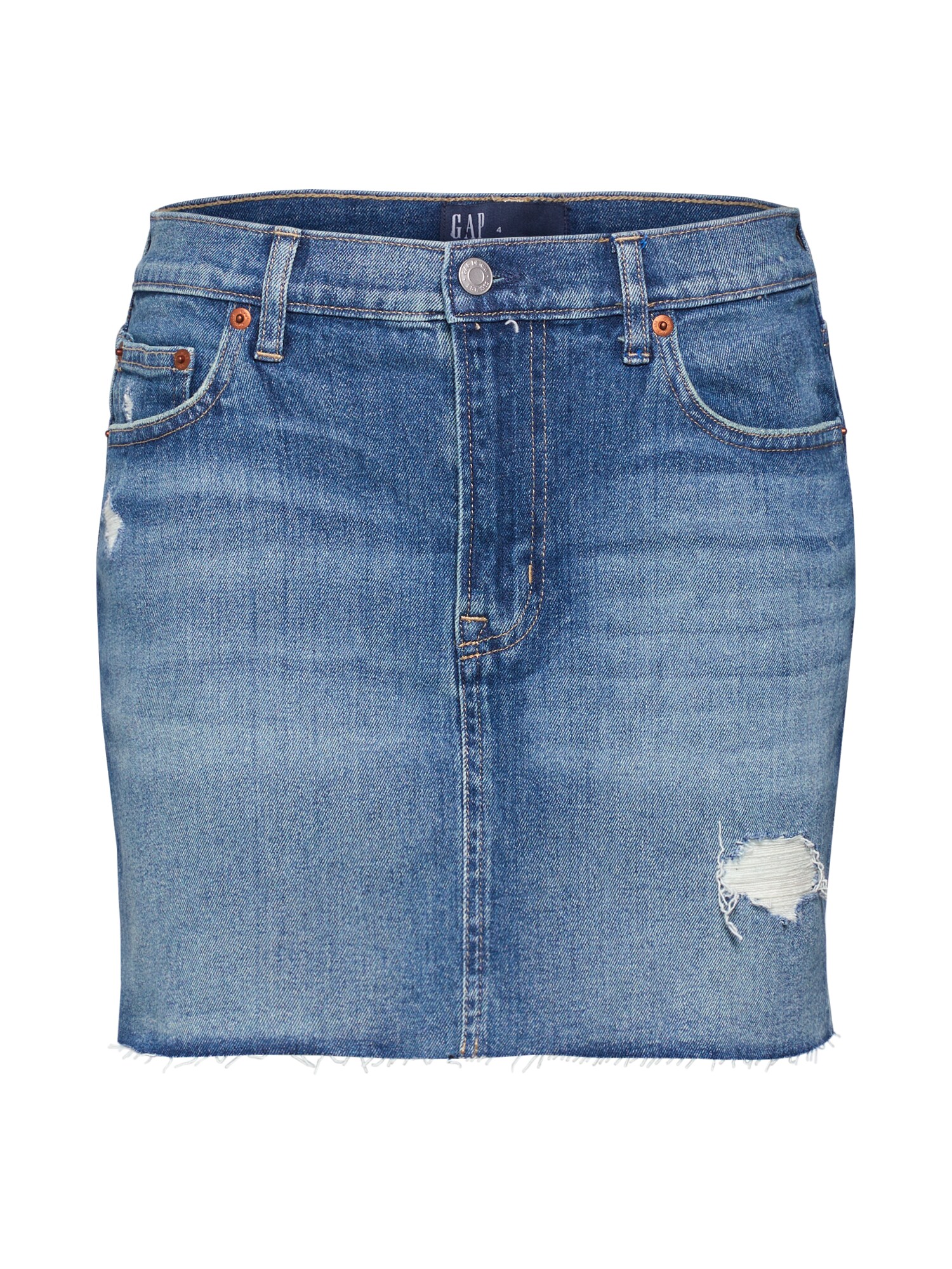Gap Dames Rok Moscato Blauw Denim gap kopen in de aanbieding
