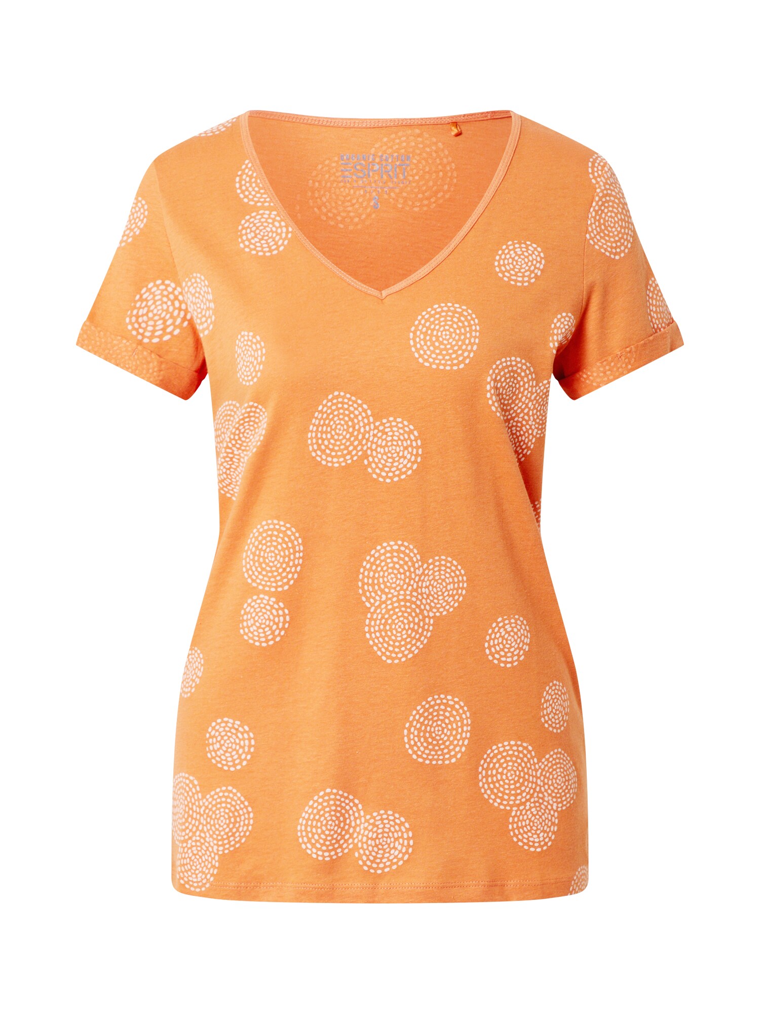 ESPRIT Marškinėliai 'OCS'  oranžinė / balta