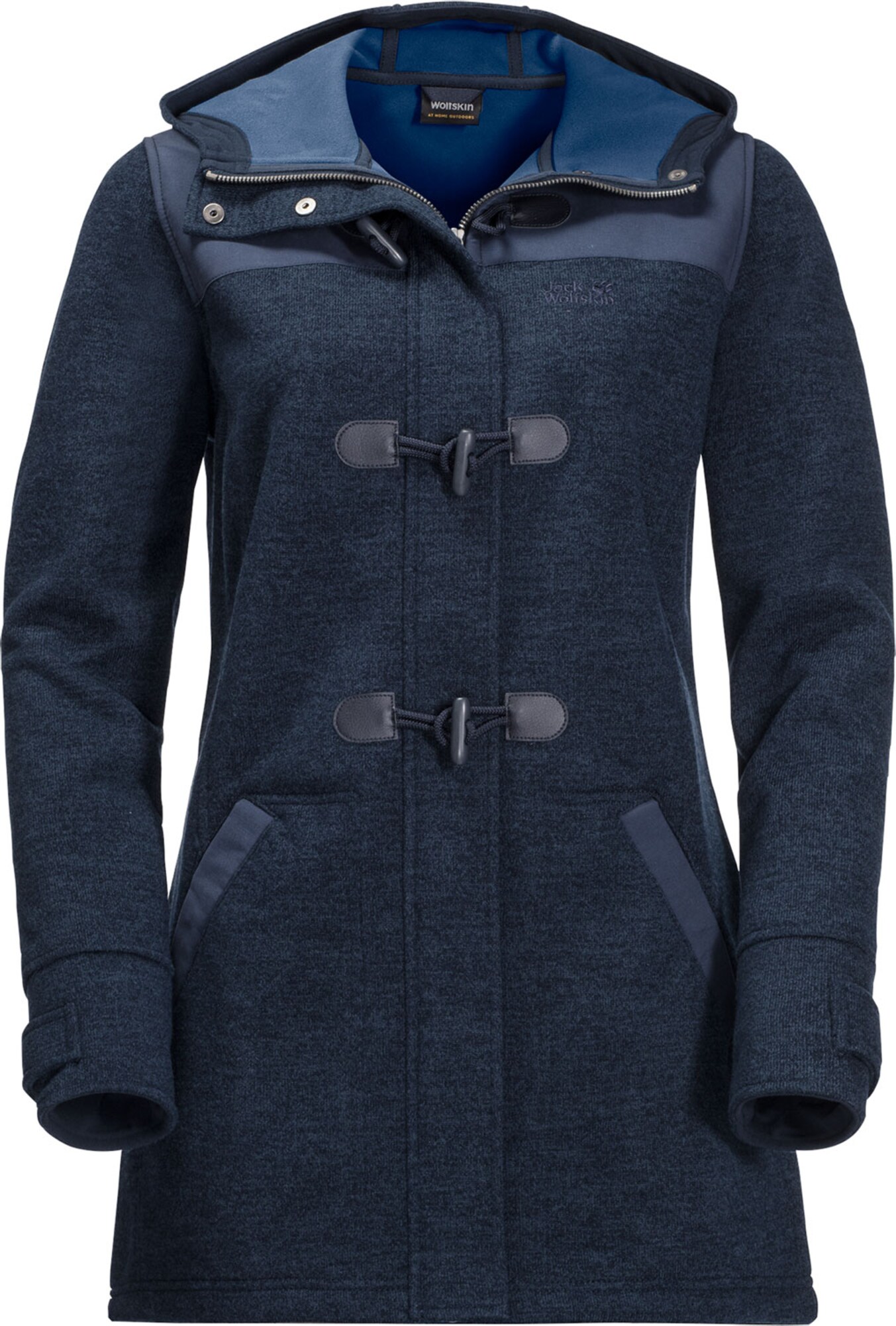 Jack Wolfskin Dames Outdoormantel Edmonton Nachtblauw Hemelsblauw jack wolfskin kopen in de aanbieding