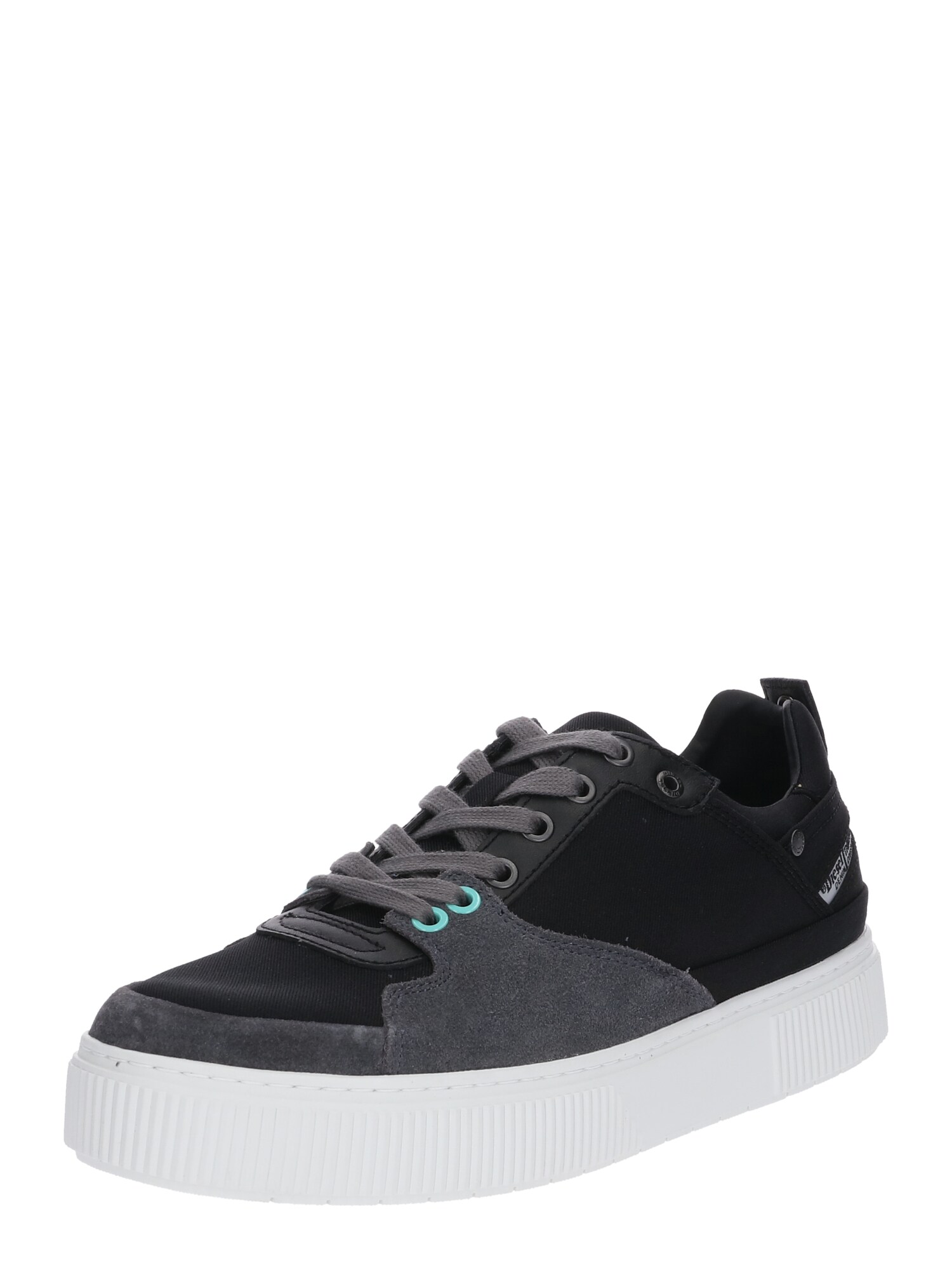 Diesel Heren Sneakers Laag Danny Grijs Zwart Wit diesel kopen in de aanbieding