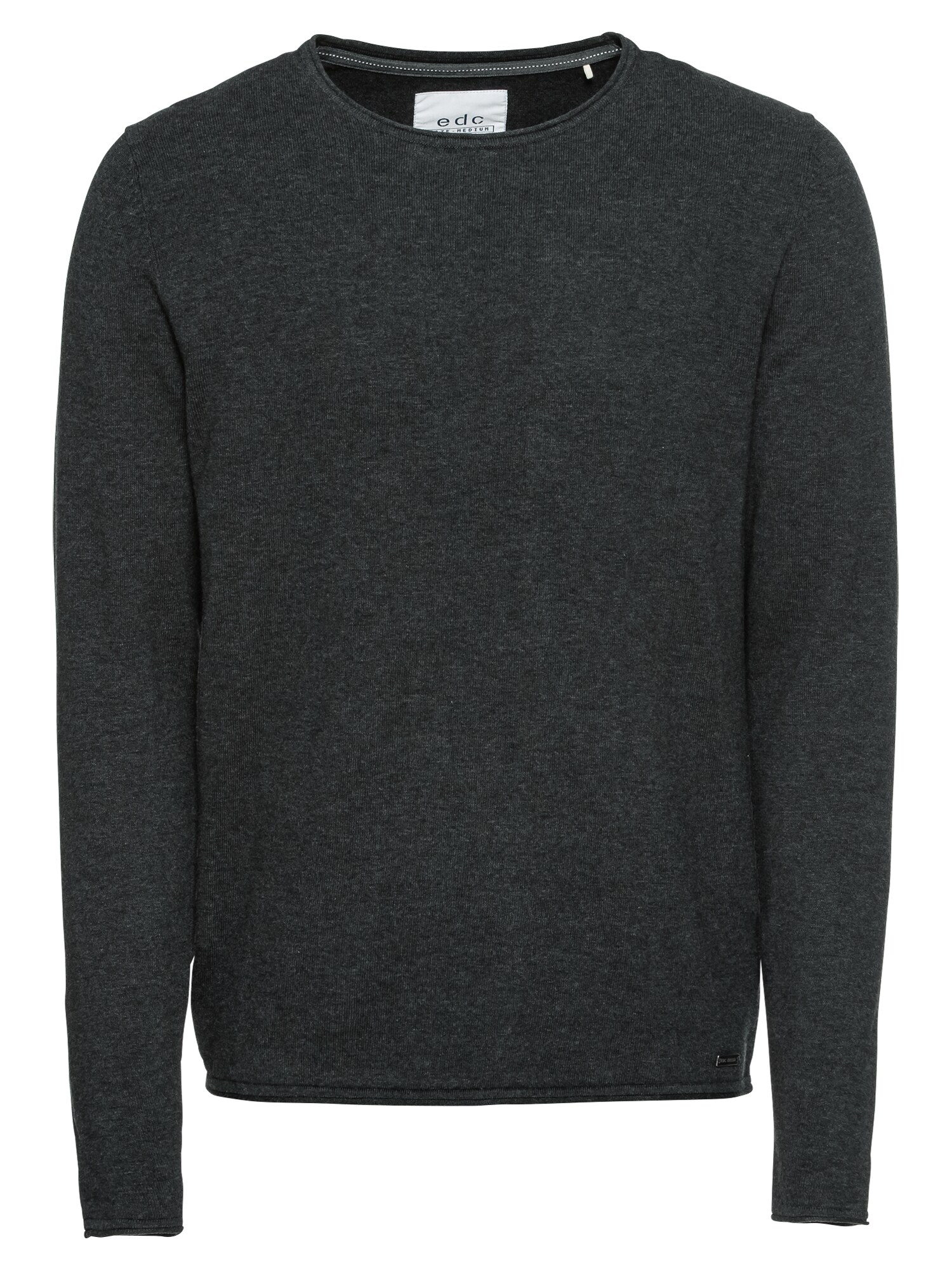 Edc By Esprit Heren Trui Basic Cnk Donkergrijs edc by esprit kopen in de aanbieding