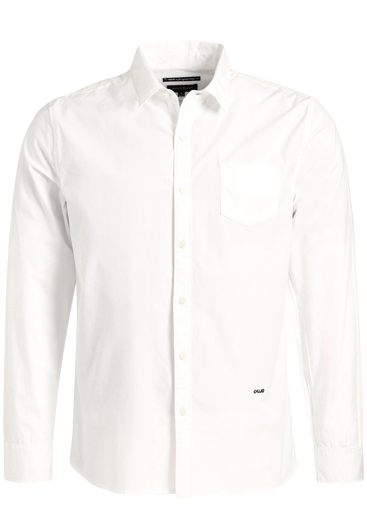 Khujo Heren Overhemd Valentin Wit khujo kopen in de aanbieding