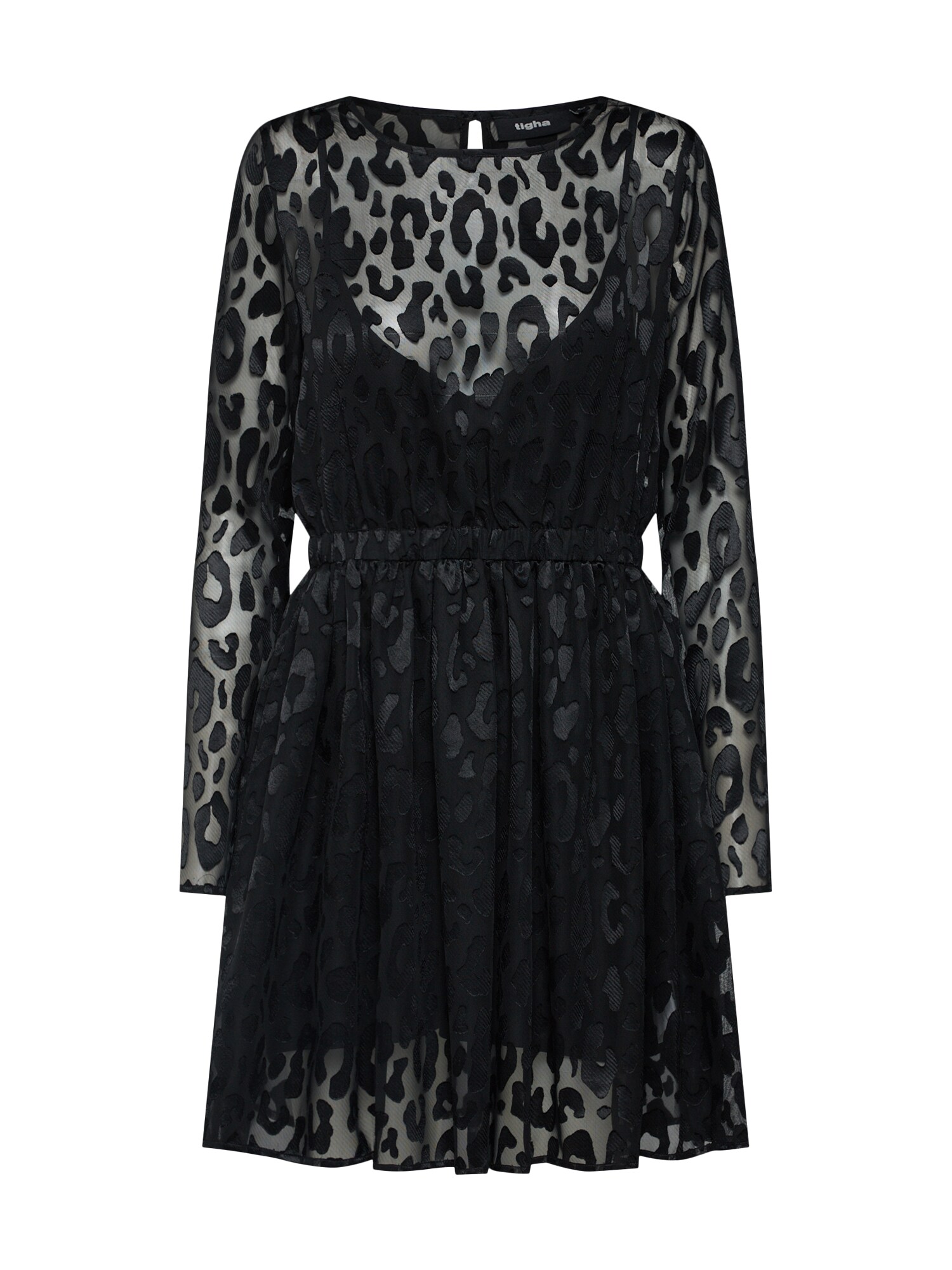 Tigha Dames Jurk Chandi Leo Zwart tigha kopen in de aanbieding