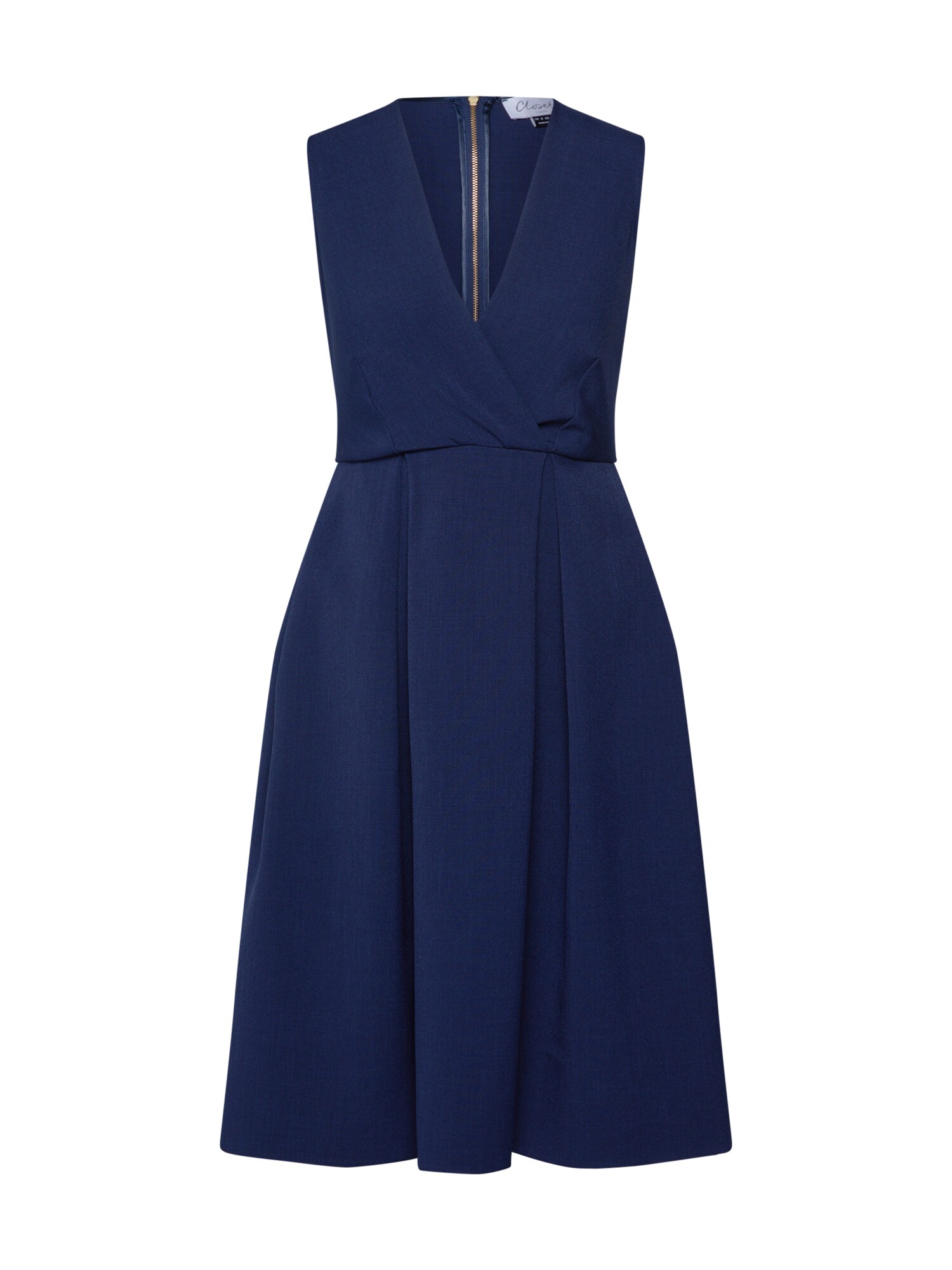Closet London Kokteilinė suknelė 'Closet Wrap Full Skirt Dress'  tamsiai mėlyna