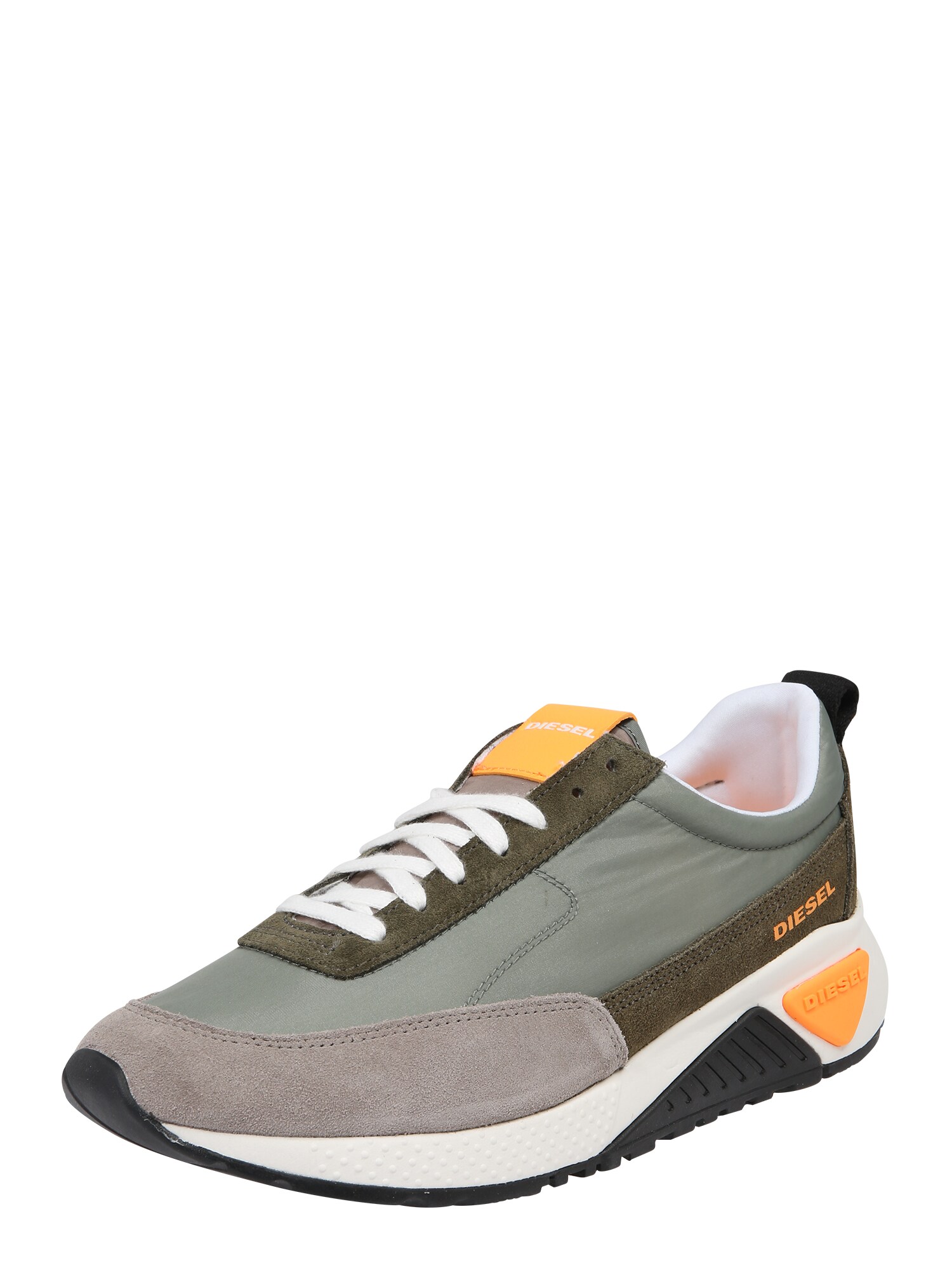 Diesel Heren Sneakers Laag Skb S Kb Low Lace Grijs Olijfgroen Wit diesel kopen in de aanbieding