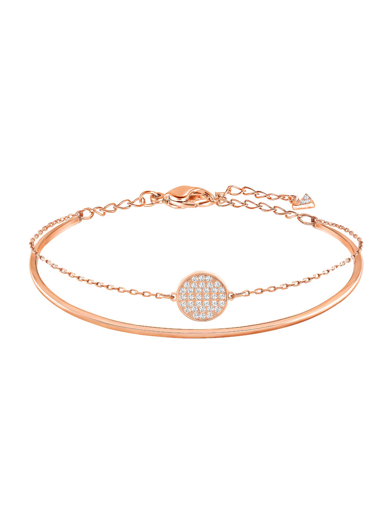 Swarovski Náramek 'Ginger'  růžově zlatá / průhledná