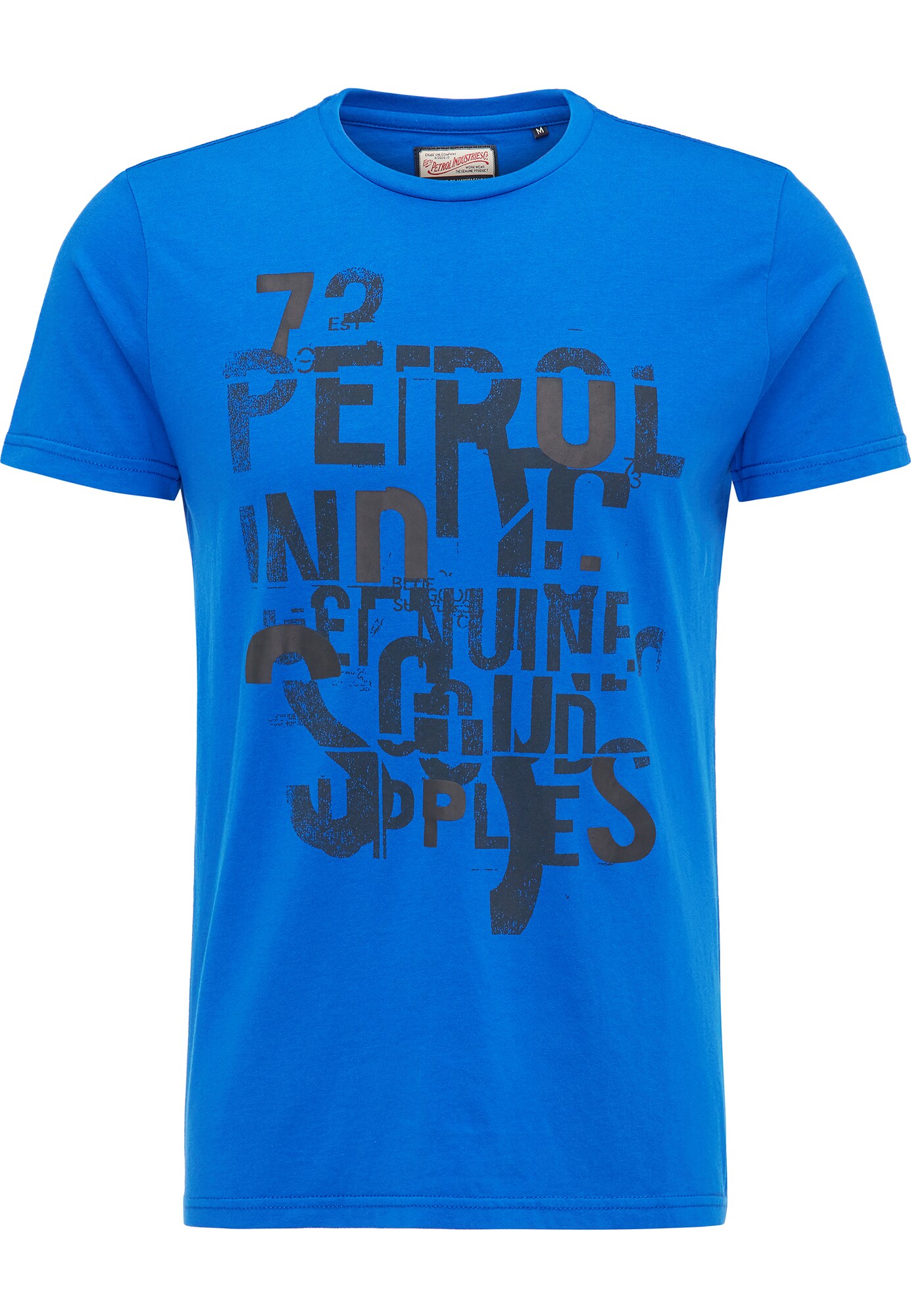 Petrol Industries Heren Shirt Blauw Donkergrijs petrol industries kopen in de aanbieding