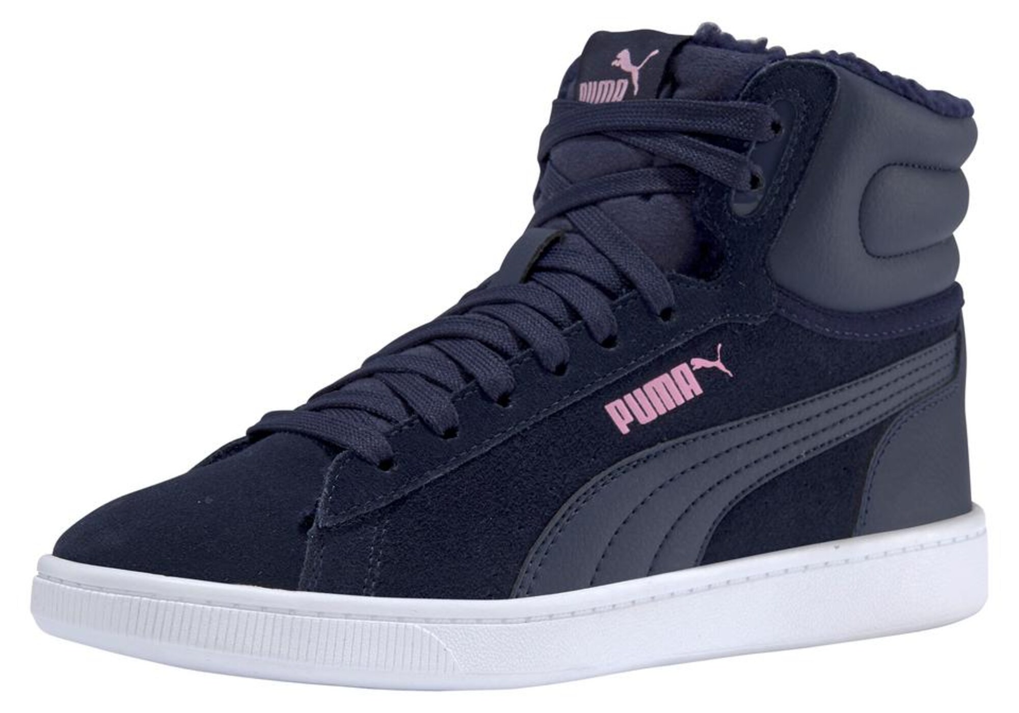 PUMA Sportbačiai su auliuku 'Vikky'  tamsiai mėlyna / mėlyna / balta