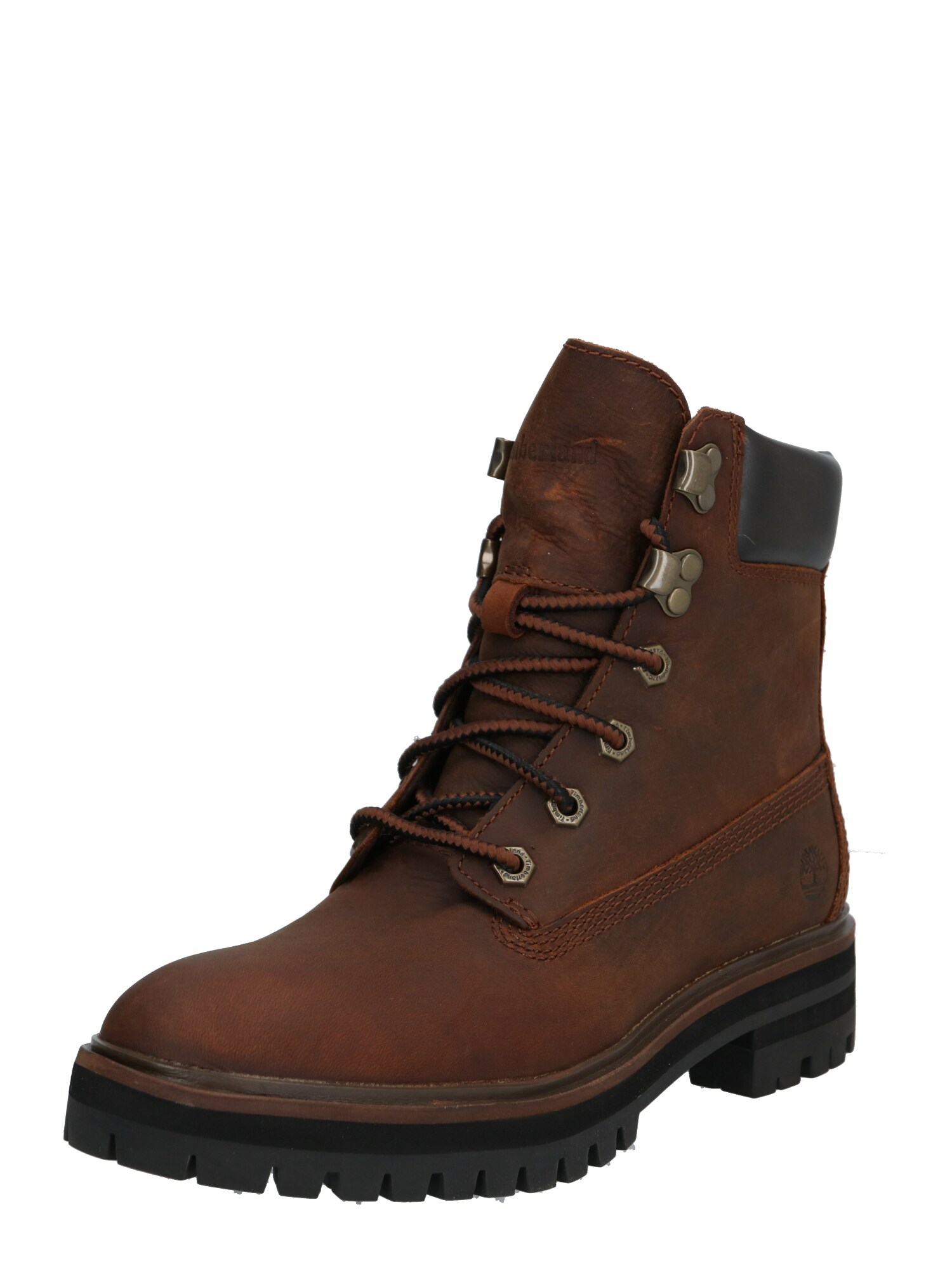 TIMBERLAND Suvarstomieji kulkšnis dengiantys batai 'London Square'  tamsiai ruda