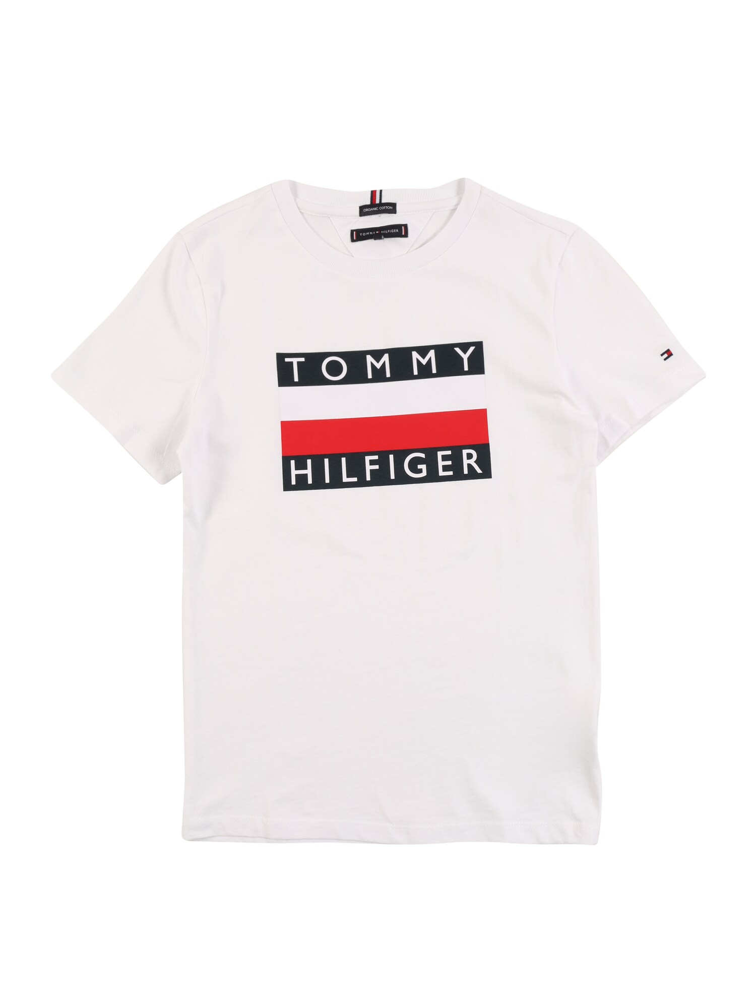 TOMMY HILFIGER Marškinėliai  balta / raudona / mėlyna