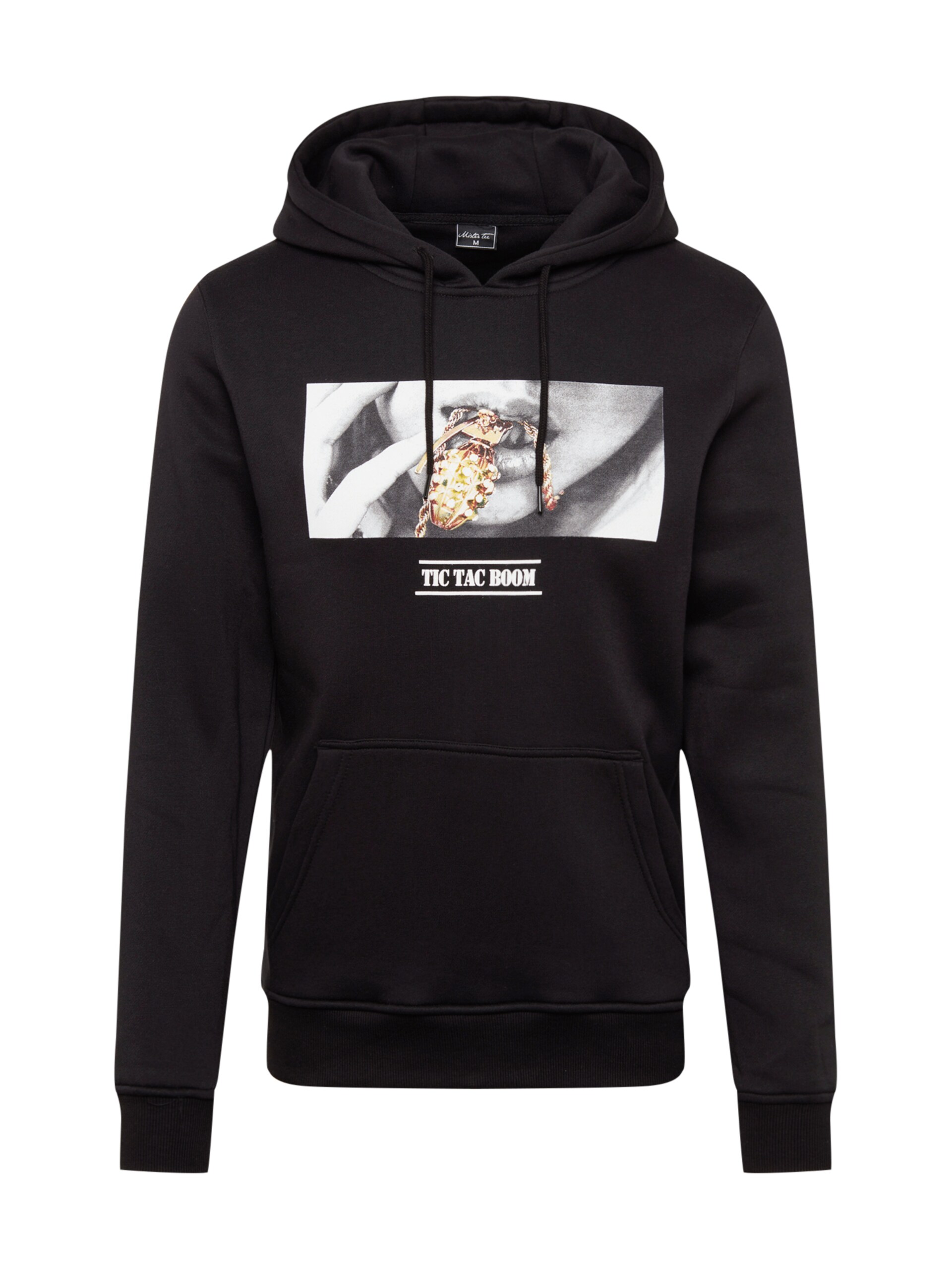 Mister Tee Sweatshirt 'Boom' grå / svart herr