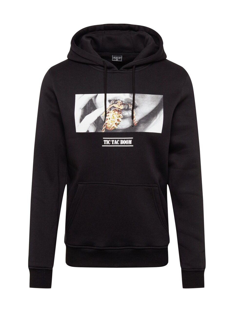 Sweatshirt 'Boom' grå / svart