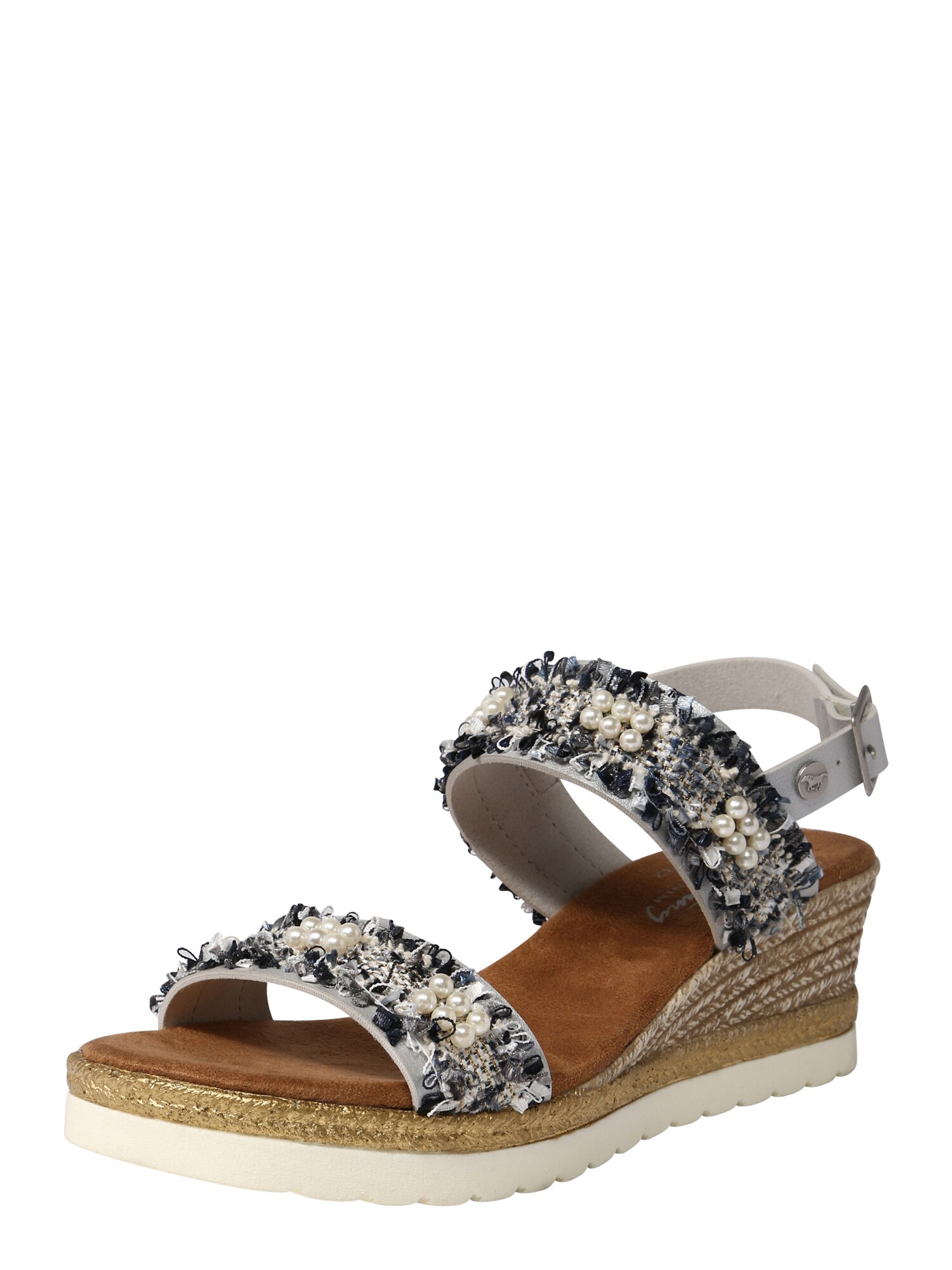 Mustang Dames Sandaal 1317801 Grijs Zilver mustang kopen in de aanbieding
