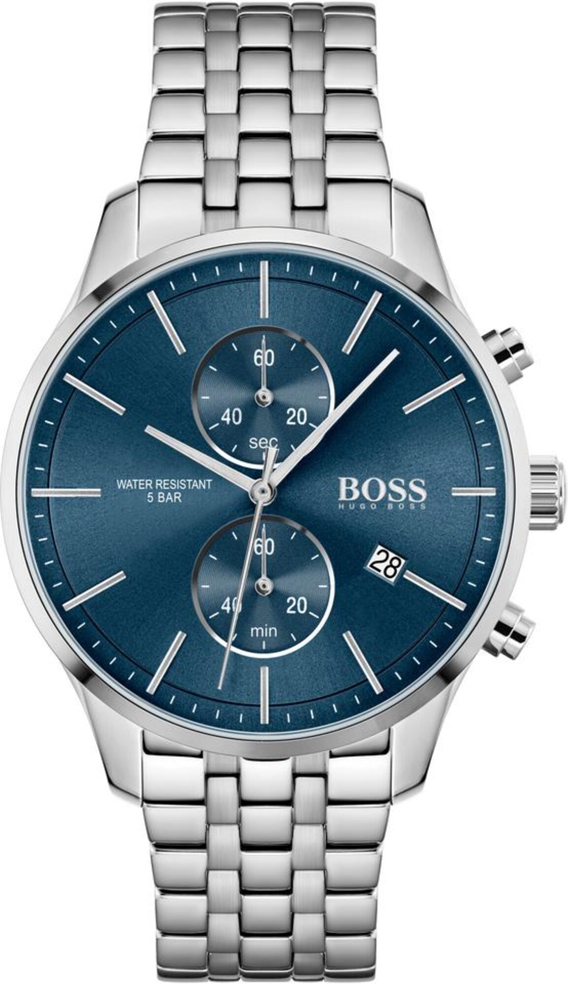 BOSS Analoginis (įprastinio dizaino) laikrodis 'ASSOCIATE'  sidabrinė / mėlyna