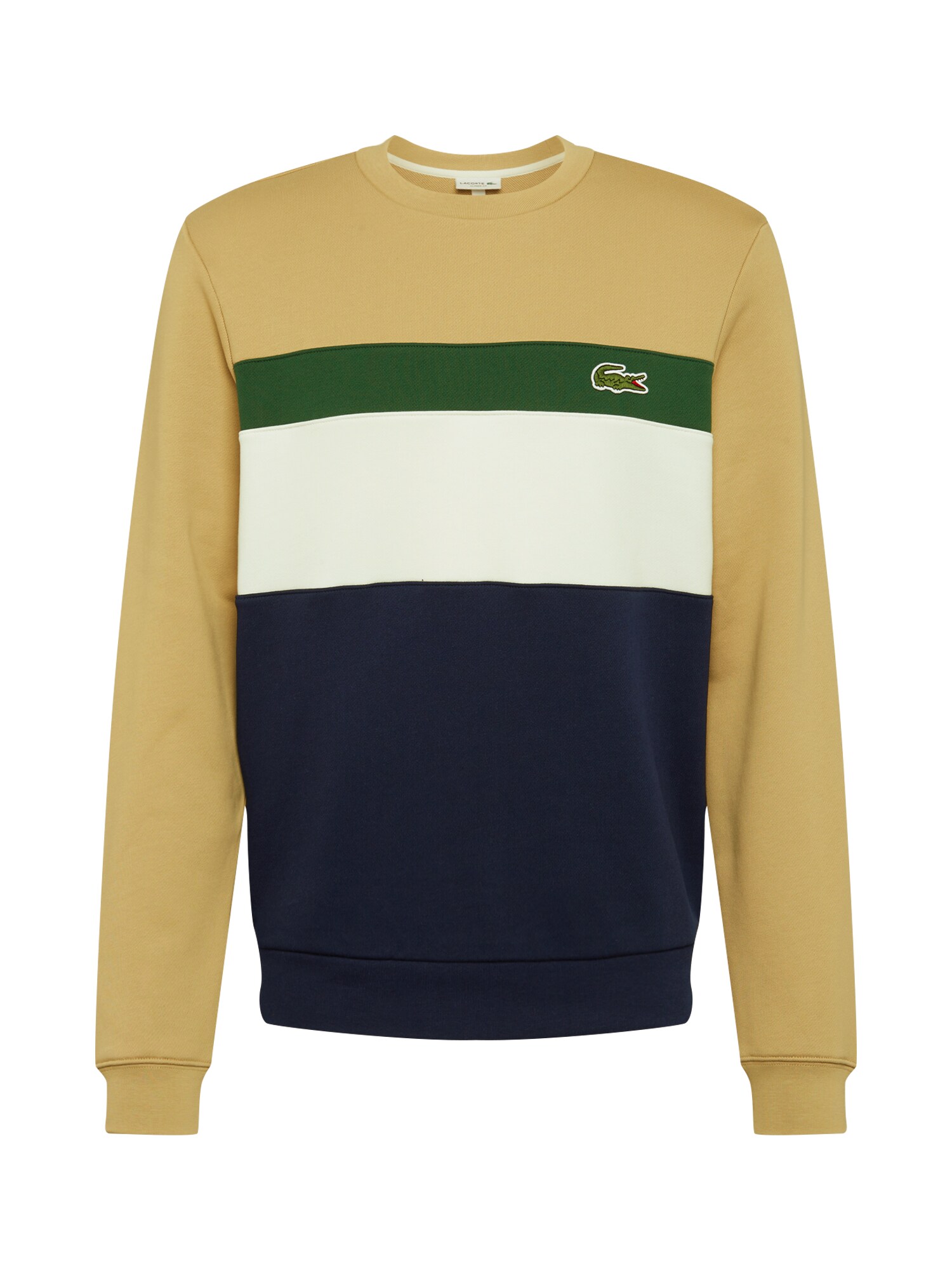 LACOSTE Megztinis be užsegimo  balta / tamsiai mėlyna / šviesiai ruda / žalia