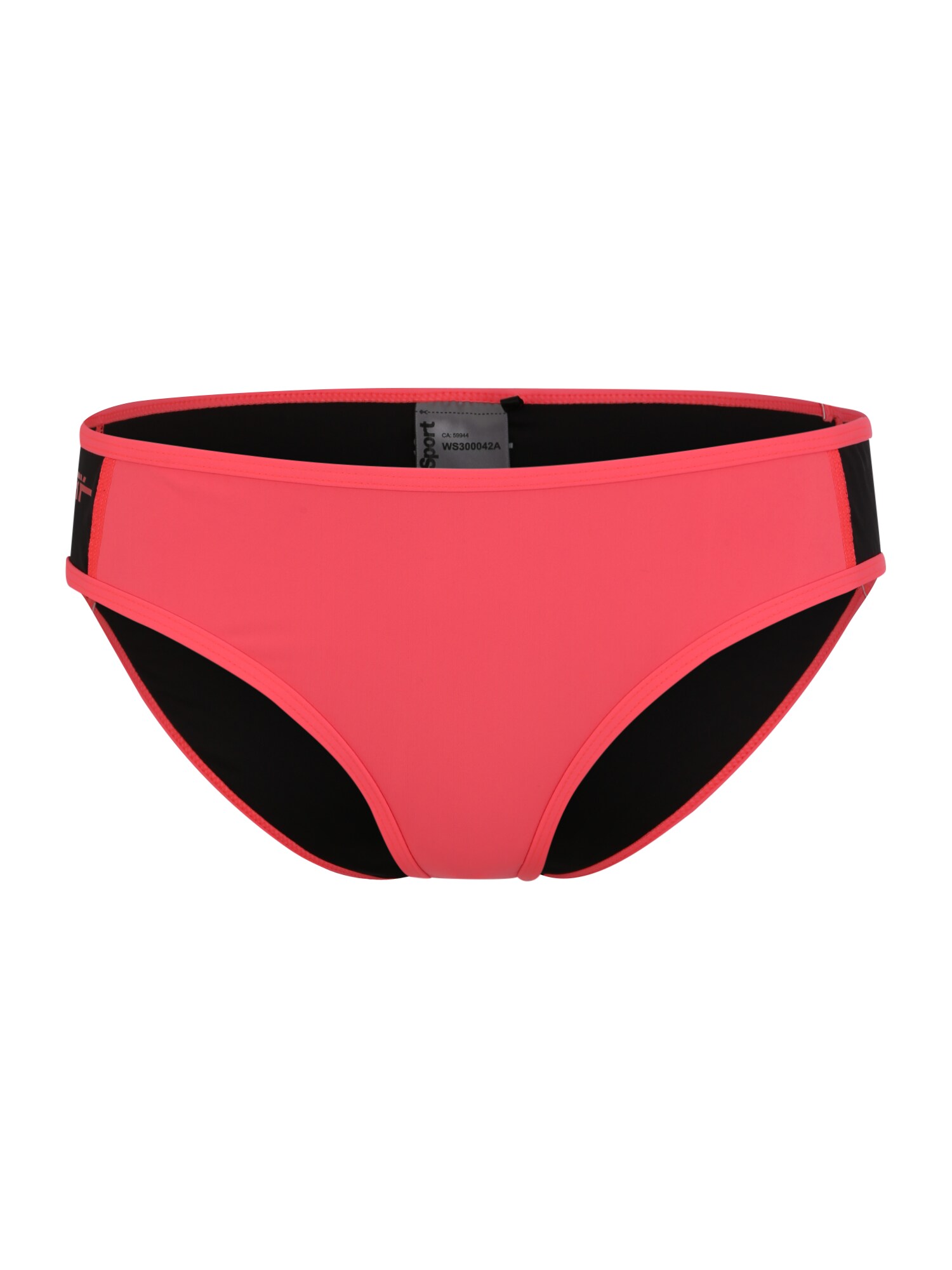 Superdry Bikinio kelnaitės  juoda / koralų splava