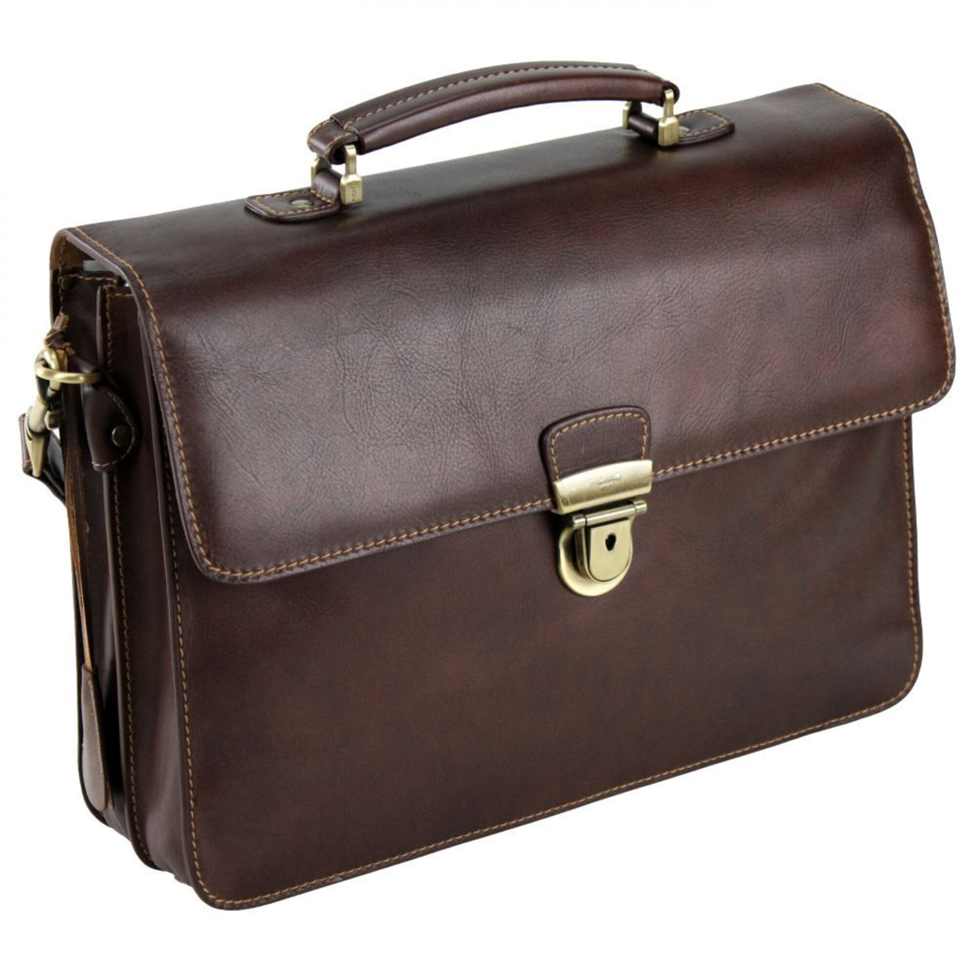 Picard Heren Aktentas Kastanjebruin picard kopen in de aanbieding