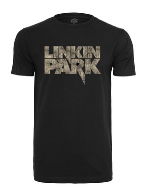Mister Tee Camiseta 'Linkin Park'  beige claro / negro