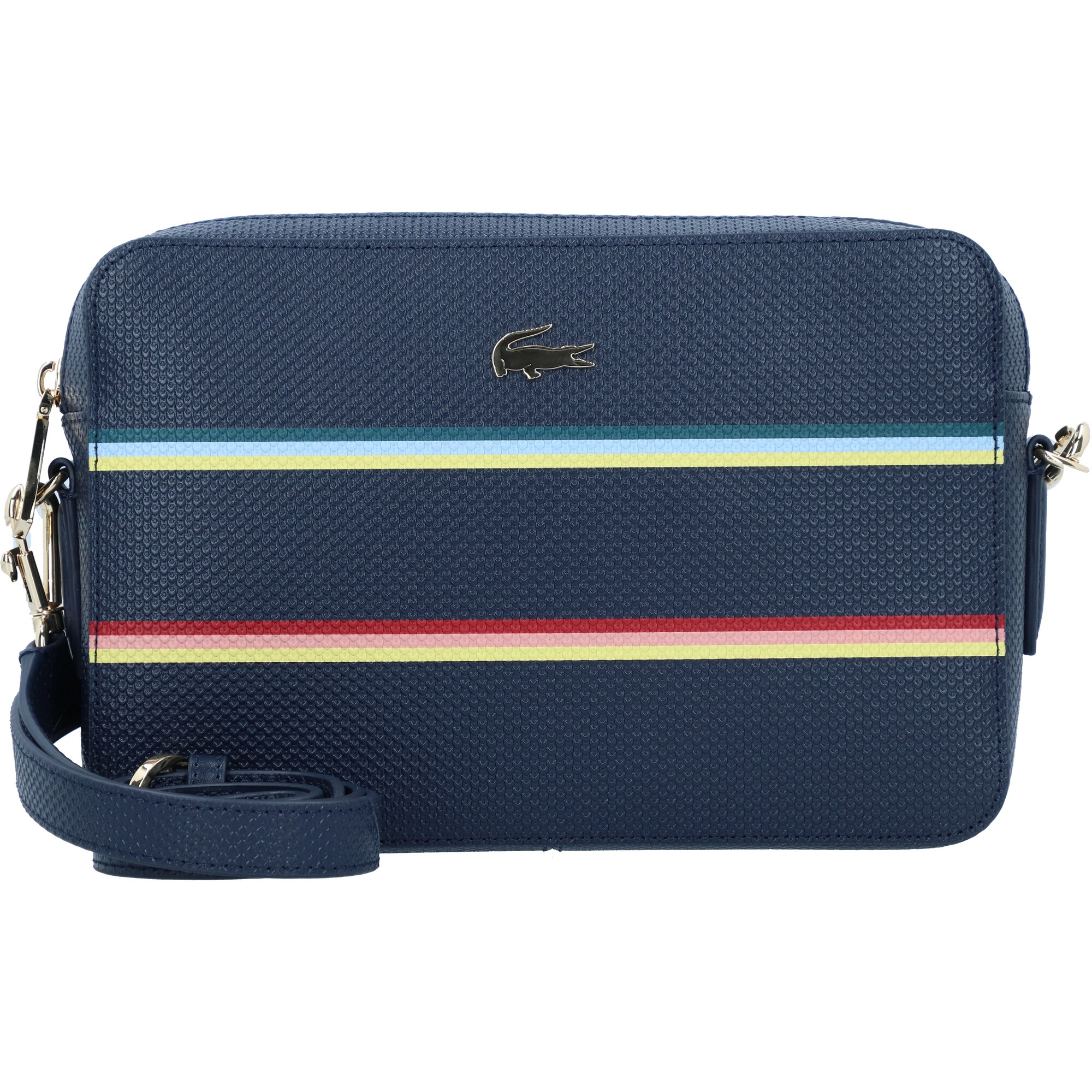 Lacoste Dames Schoudertas Chantaco Marine Gemengde Kleuren lacoste kopen in de aanbieding