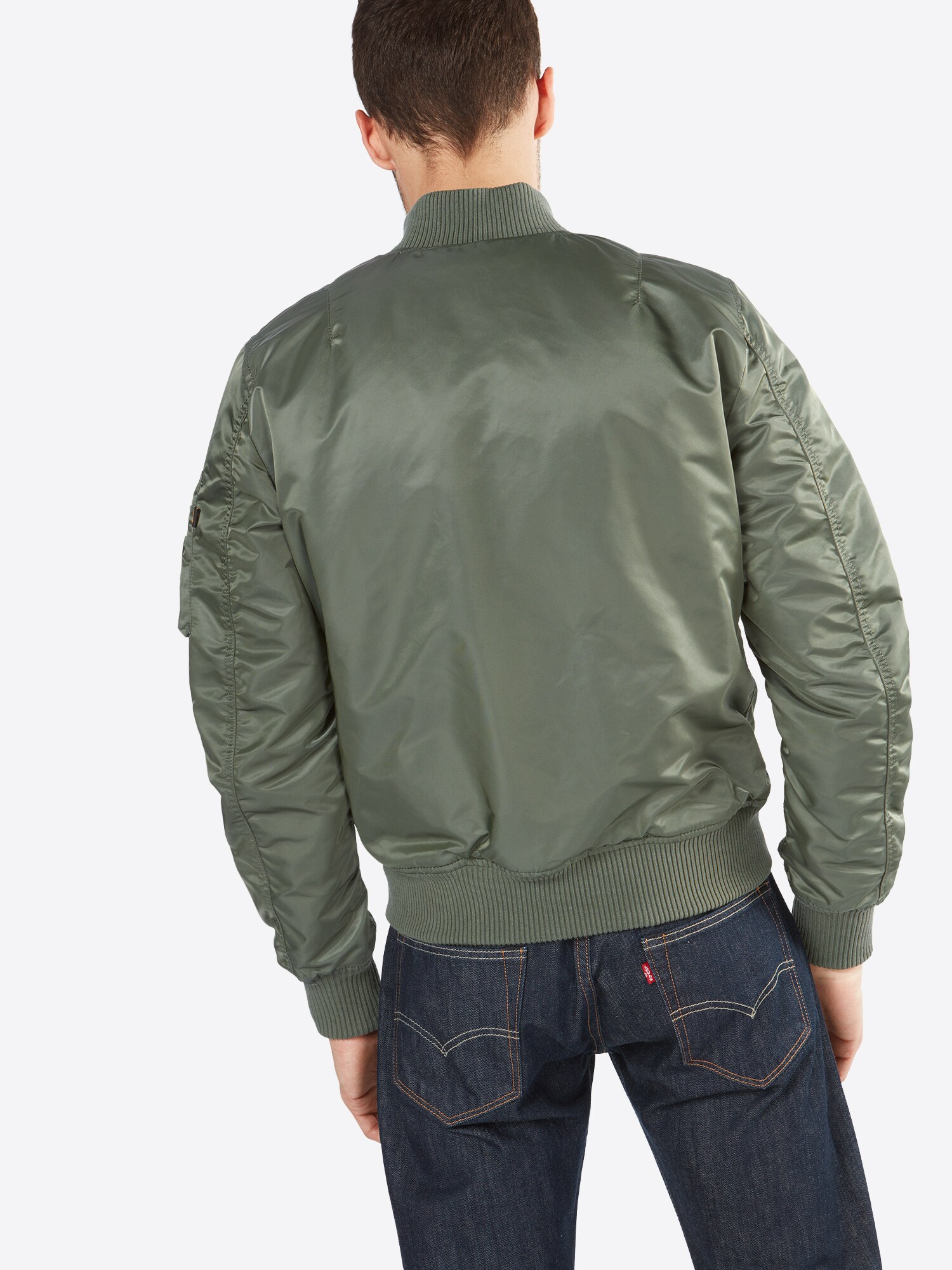 ALPHA INDUSTRIES Chaqueta de entretiempo 'MA-1 VF 59'  verde – imagen 3
