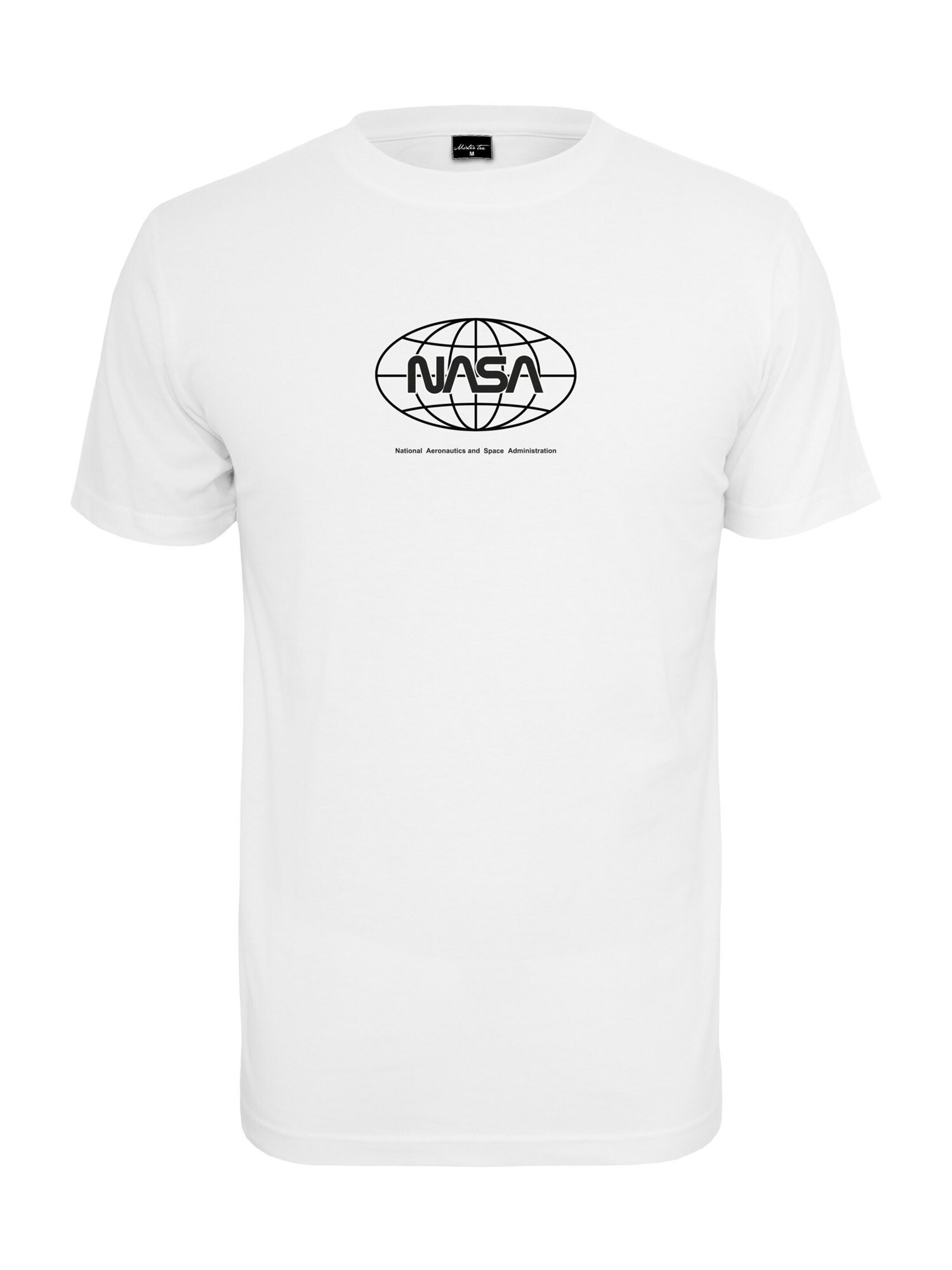 Mister Tee Marškinėliai 'NASA Globe'  balta / juoda