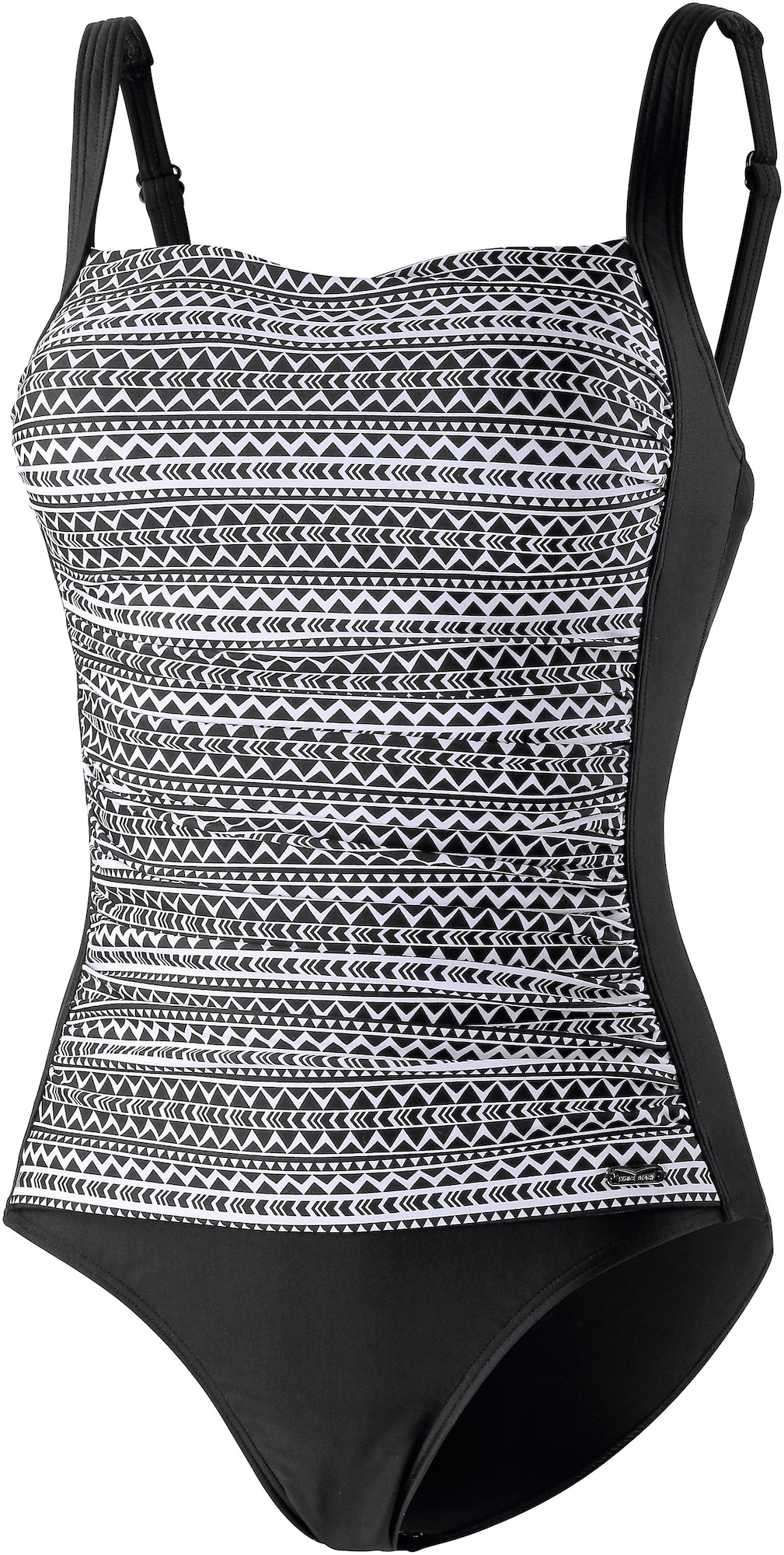 VENICE BEACH Costum de baie modelator  negru / alb