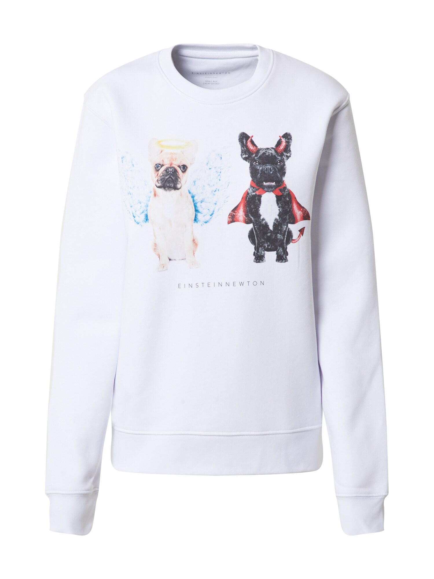 EINSTEIN & NEWTON Sweatshirt 'Good Dogs Sweatshirt Klara Geist'  mistura de cores / branco