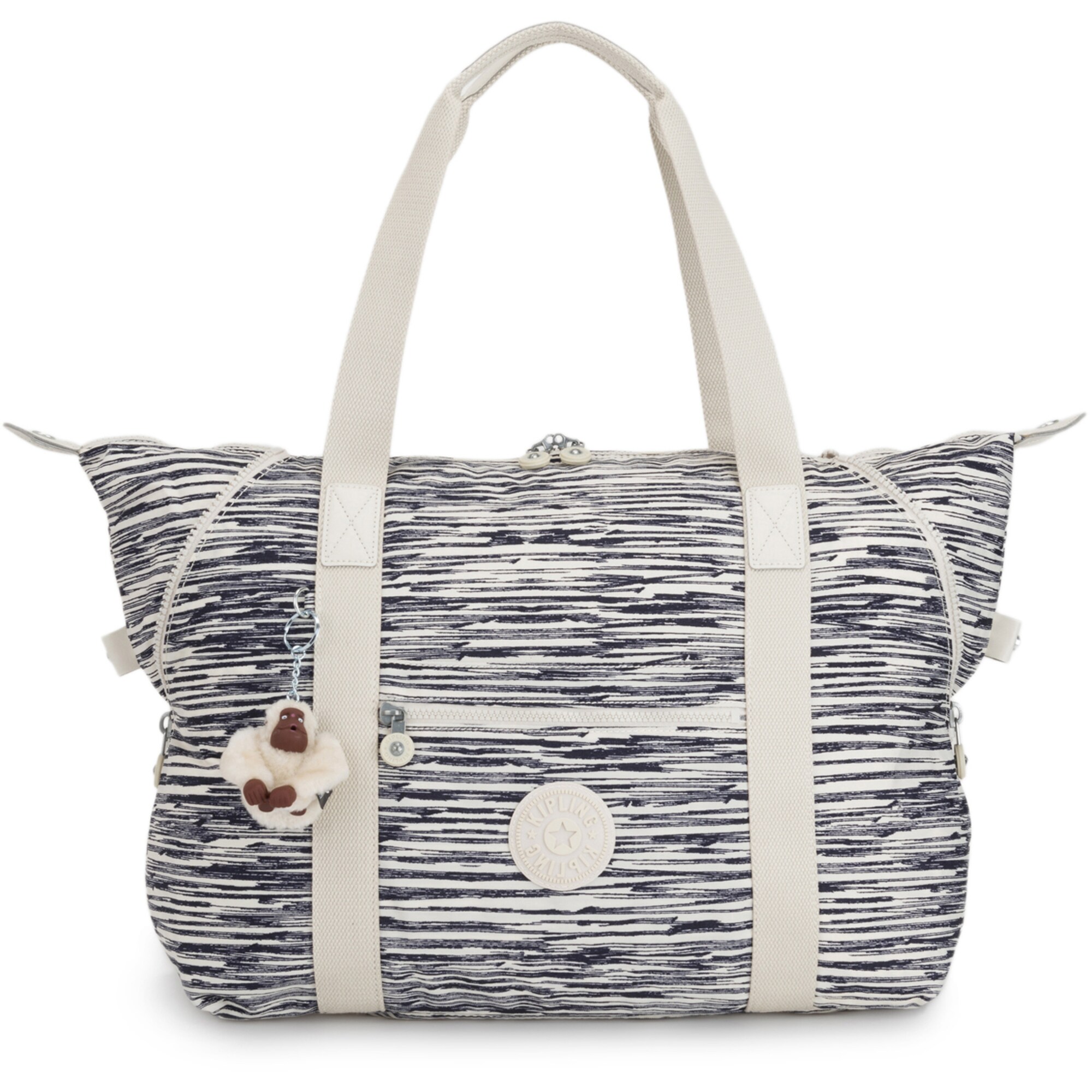 Kipling Dames Weekendtas Creme Grijs kipling kopen in de aanbieding